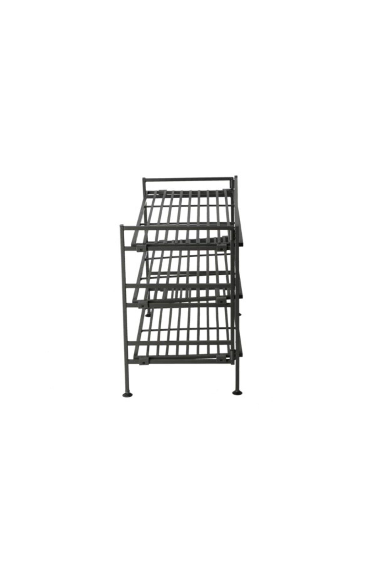 Seville Classics-3-Tier Elegant and Modern Design Rectangular Shoe Rack 5