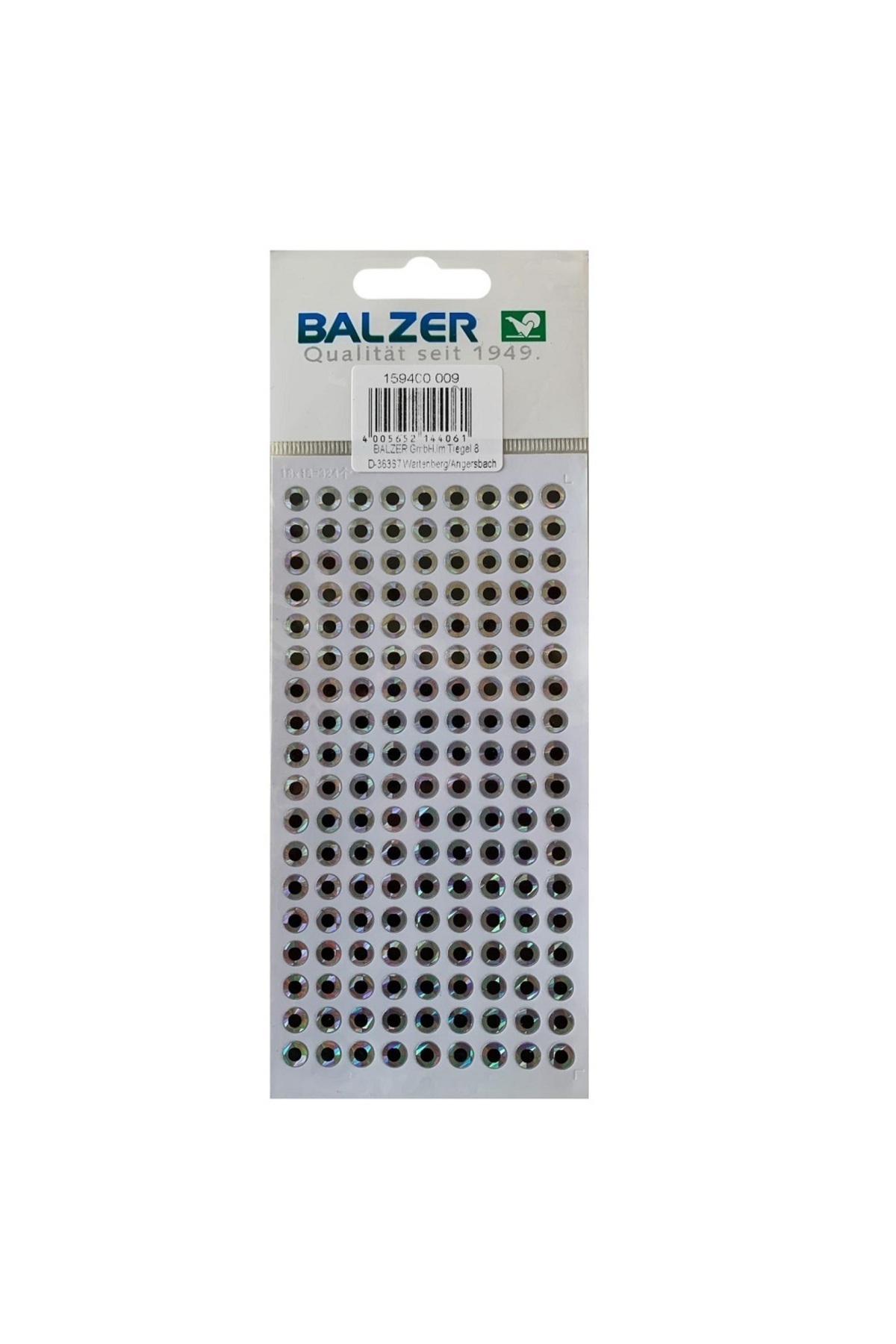 BALZER 159400 009 Hologramlı Yapışkanlı Sticker Suni Yem Gözü 6mm 162'li Paket
