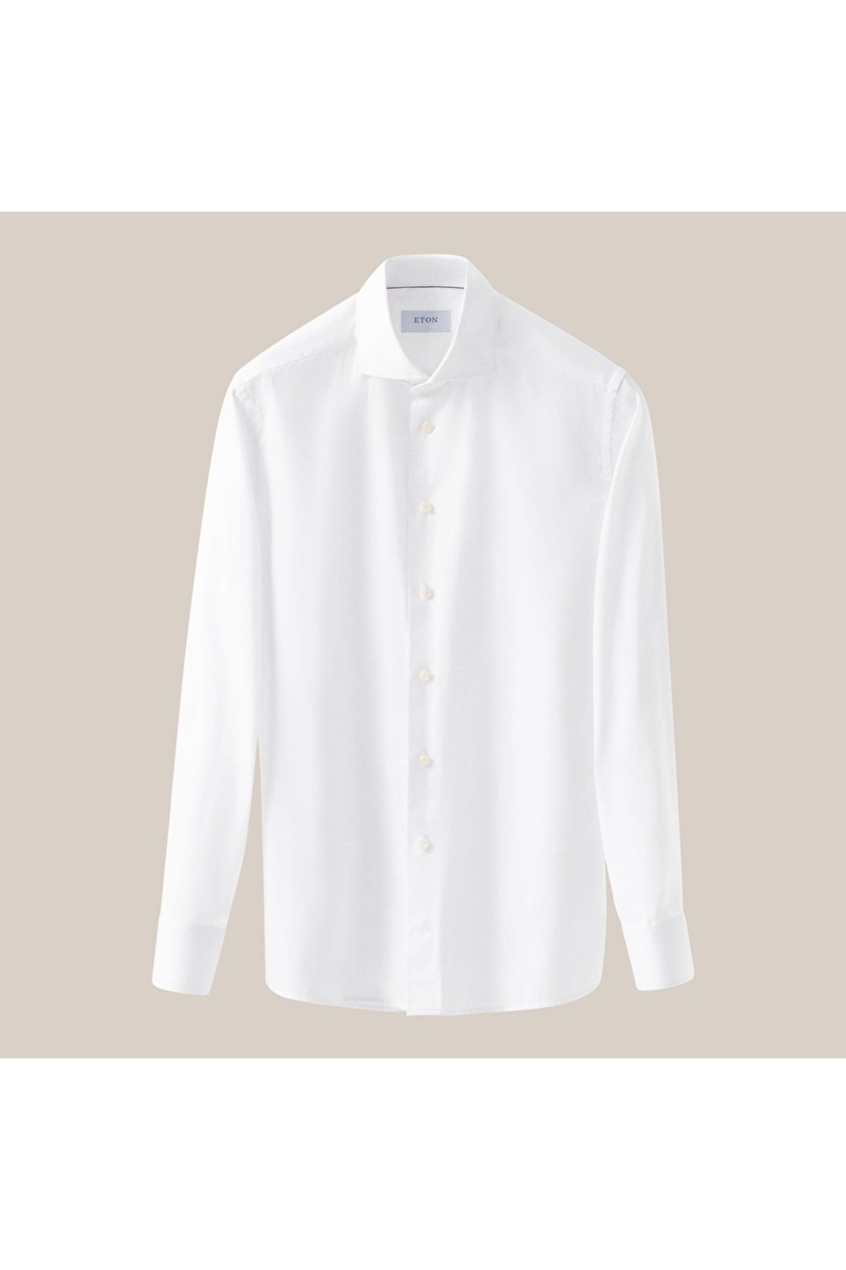 Eton-White Signature Oxford Cotton Shirt Size: 40 5