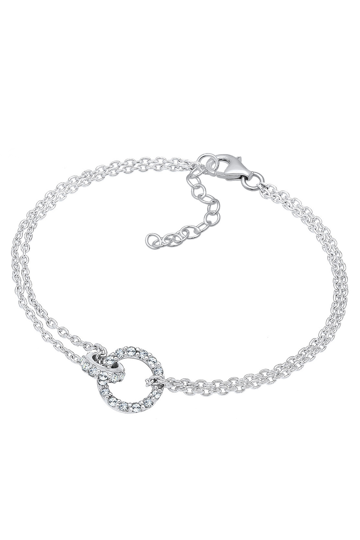 ELLI-Brățară de damă Cerc Strălucitor Elegant cu cristale din argint 925 2