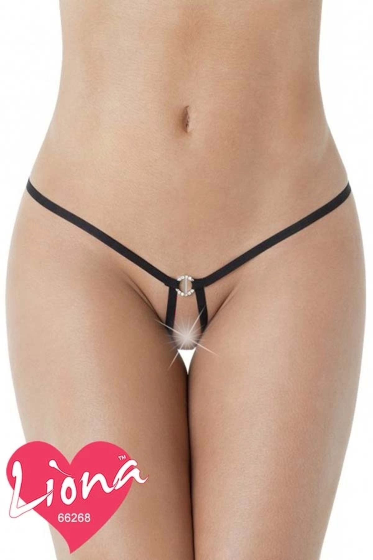 belle vista Beruflic Taşlı Büyük Beden G-string