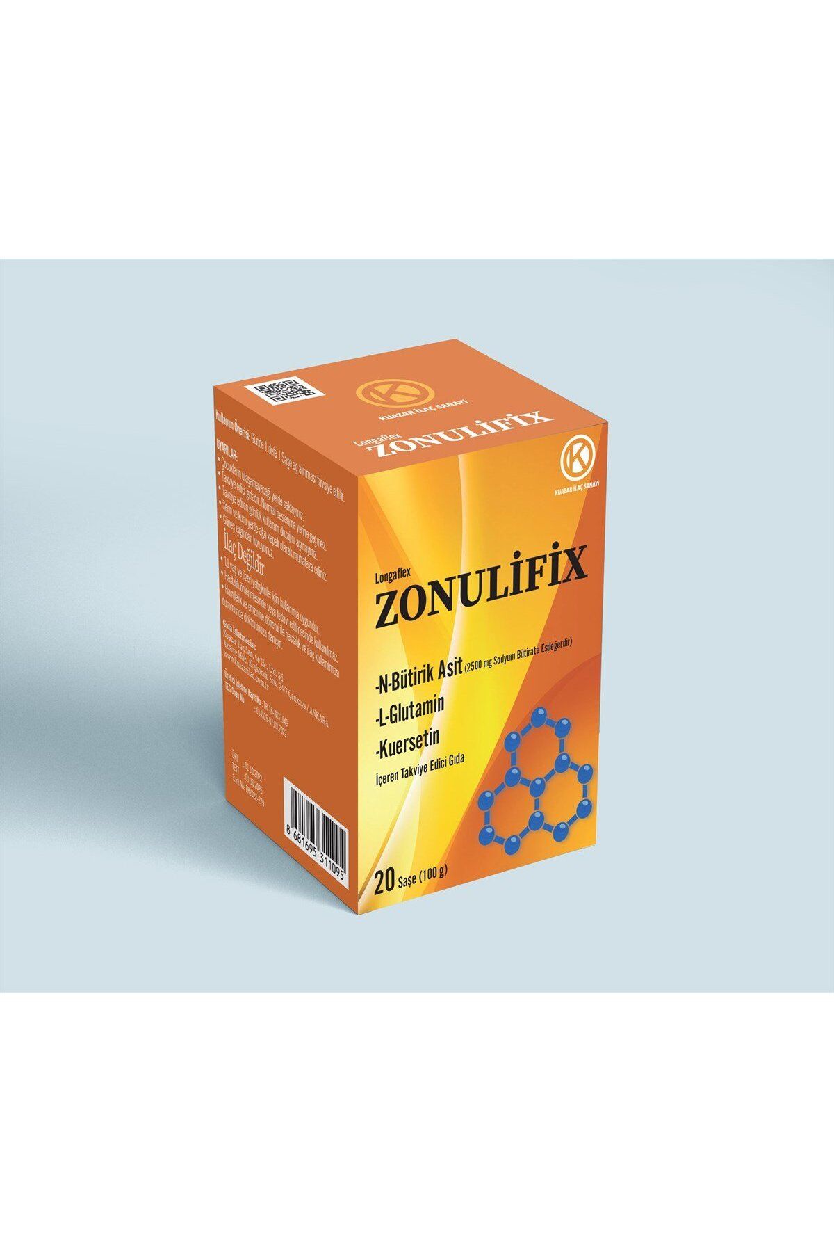 Kuazar İlaç-N-Butiric Acid, L-Glutamine and Quercetin 20 Chases Zonulifix 3