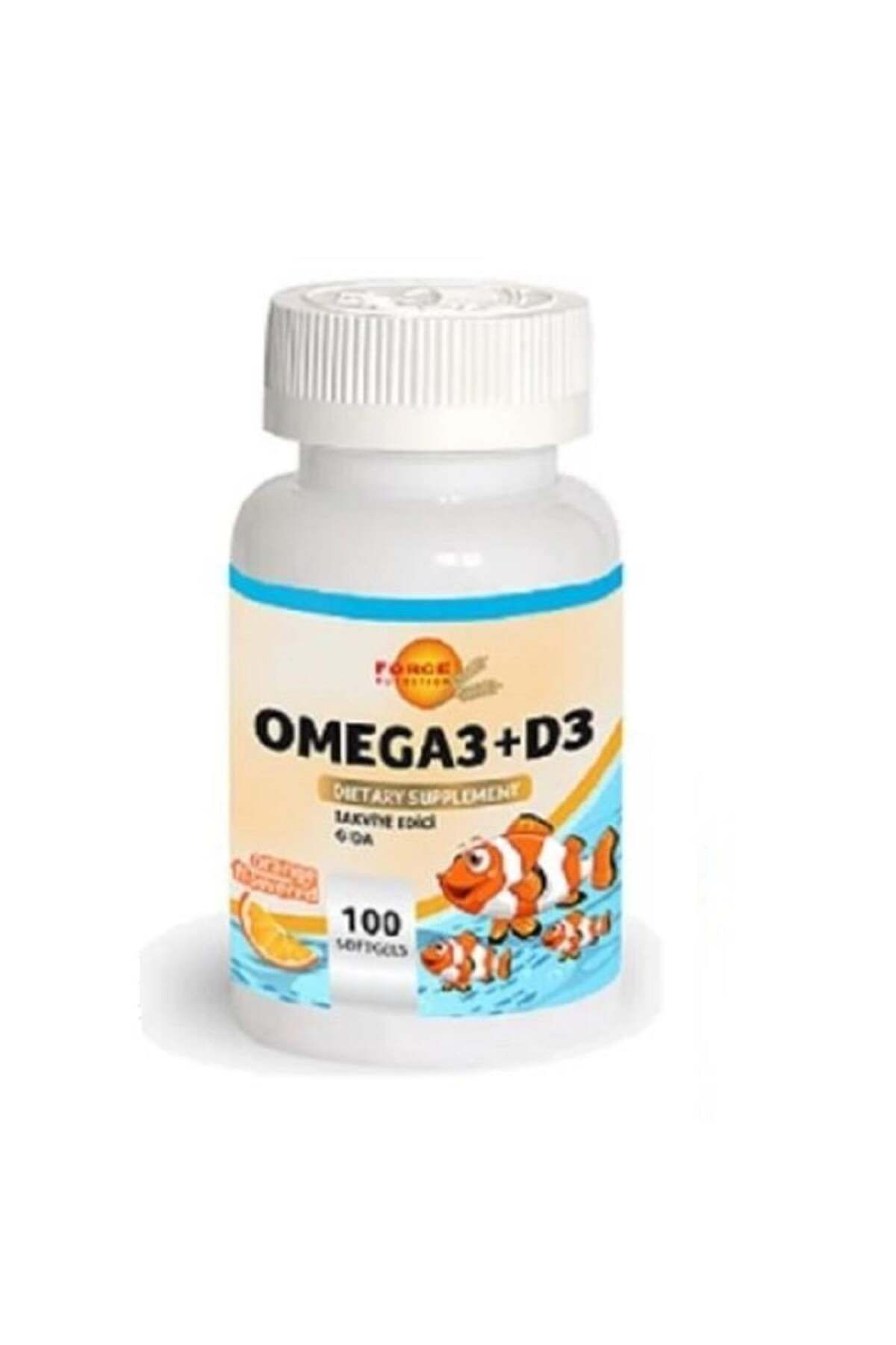 Force Nutrition Omega 3 D3 100 Softgels