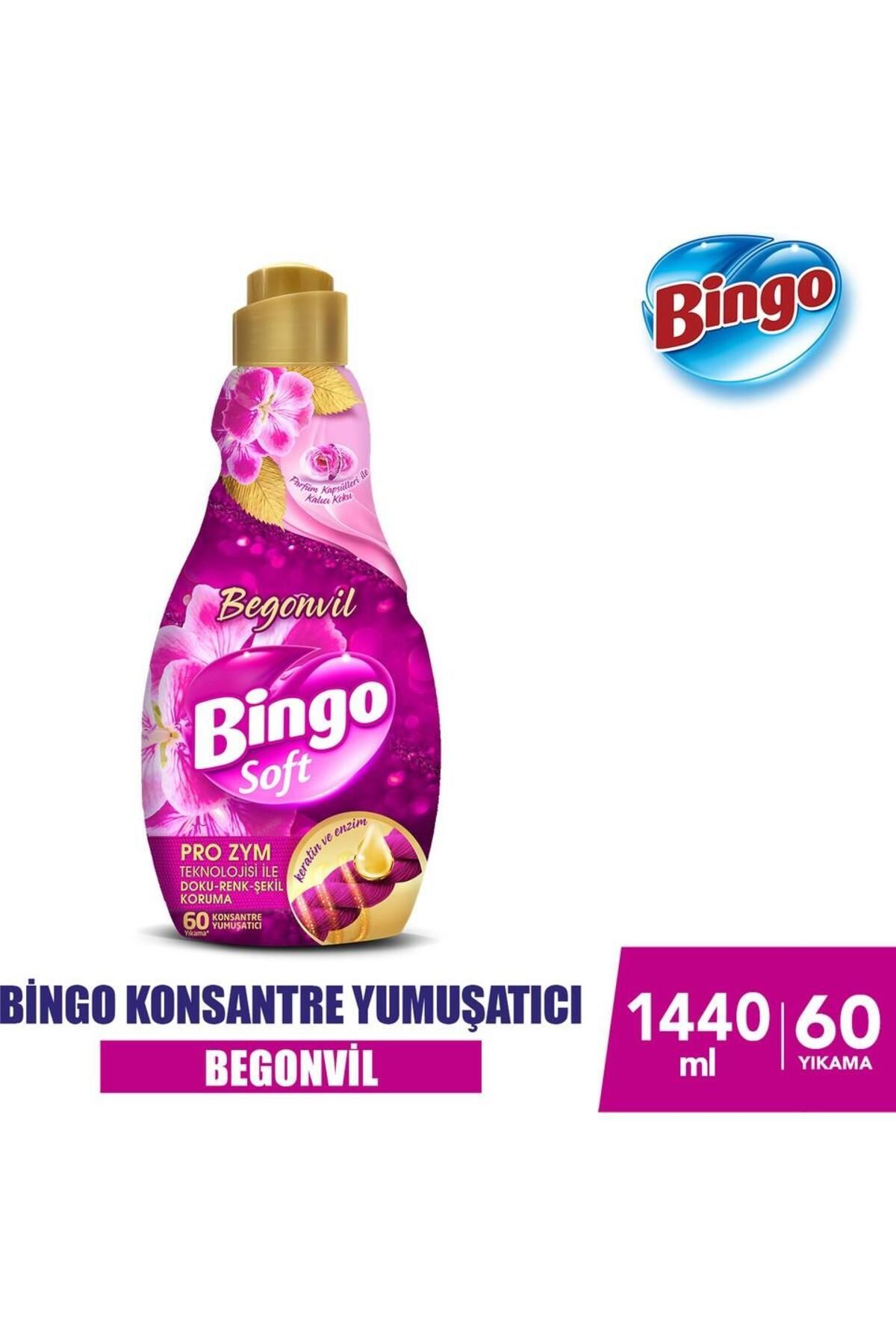 Bingo Konsantre Çamaşır Yumuşatıcısı Begonvil 1440 ml