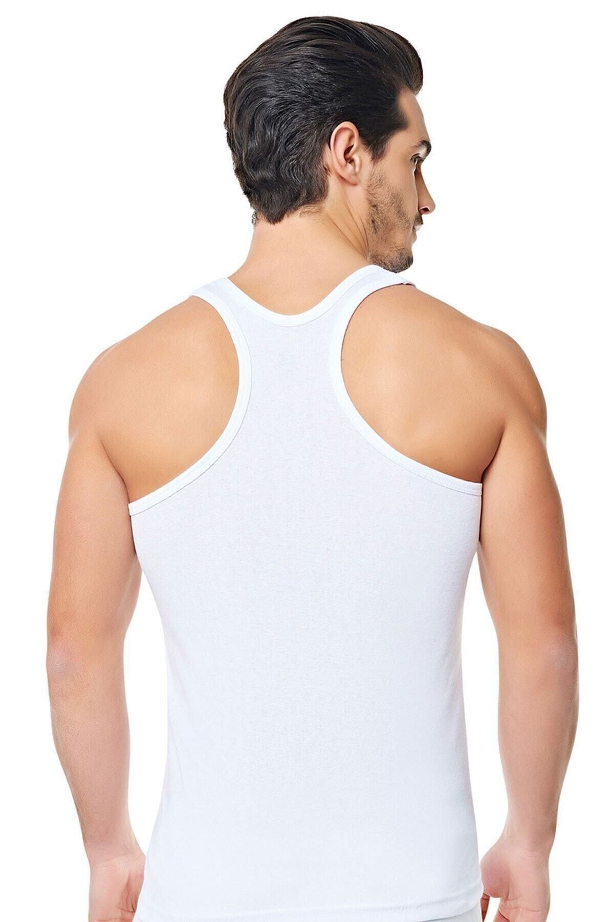 SİERNA Beyaz Erkek Spor Atlet 1'li Paket srn-001690