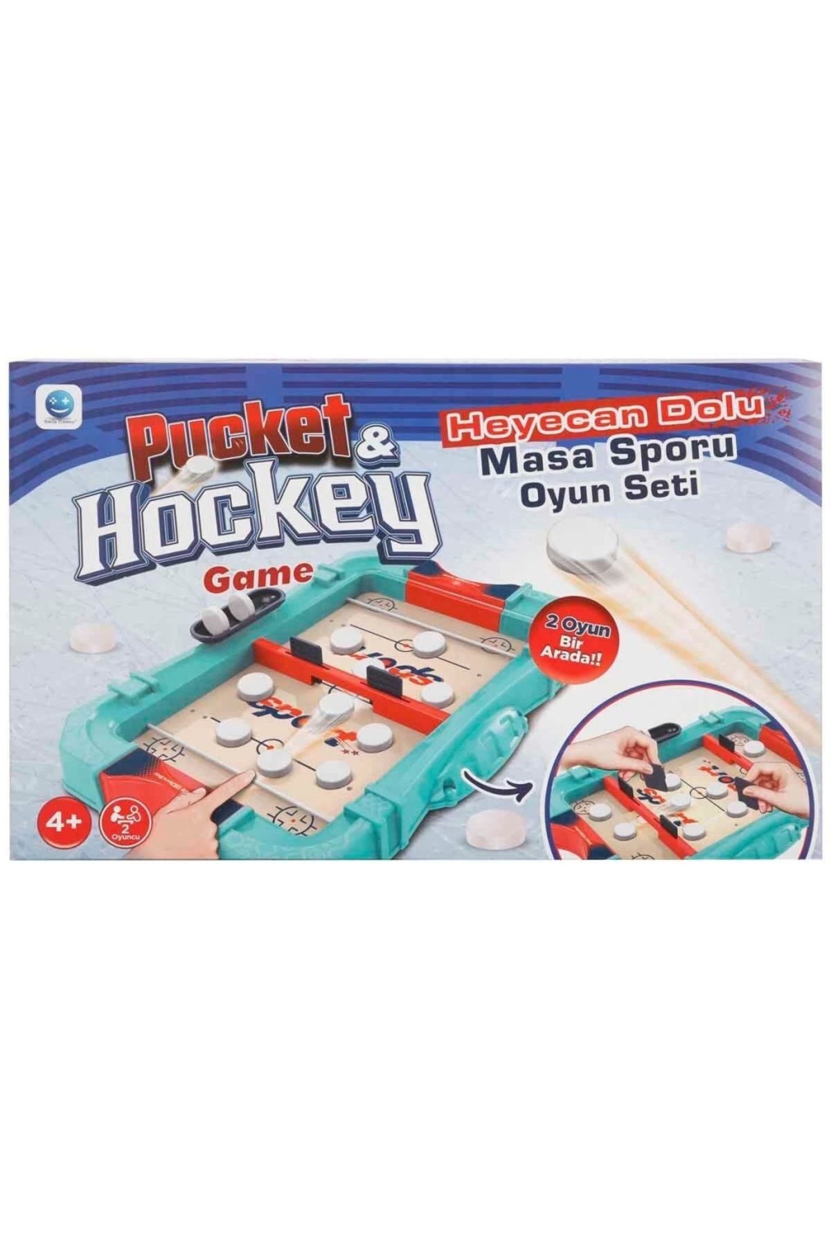 SYNOPE Çocuk Smile Games 2in1 Pucket ve Hockey Oyun Seti S01004597