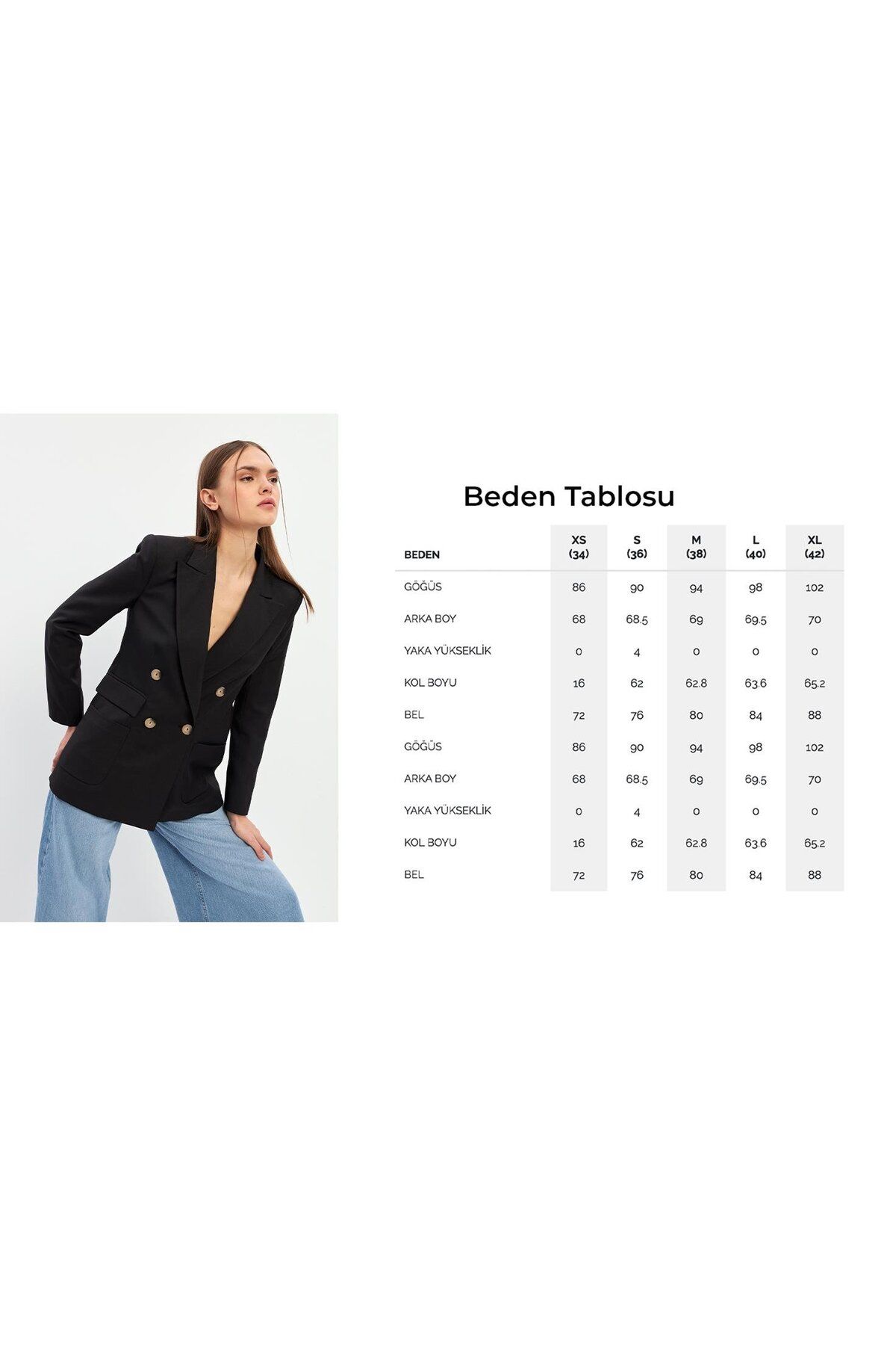 Setre-Black Button Detailed Long Sleeve Jacket 6