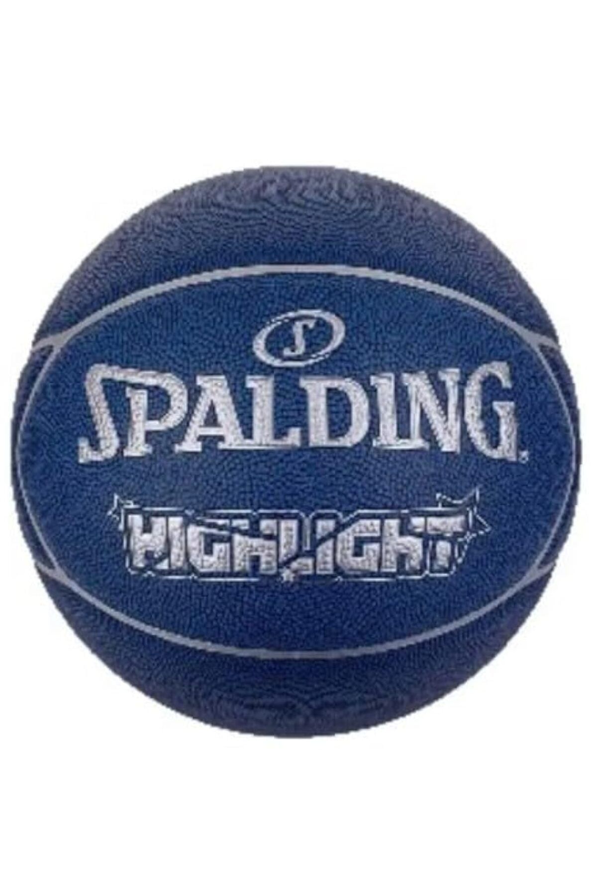 SPALDING-SPLD HIGHLIGHT COMP BB BLUE SILVER SZ7 1