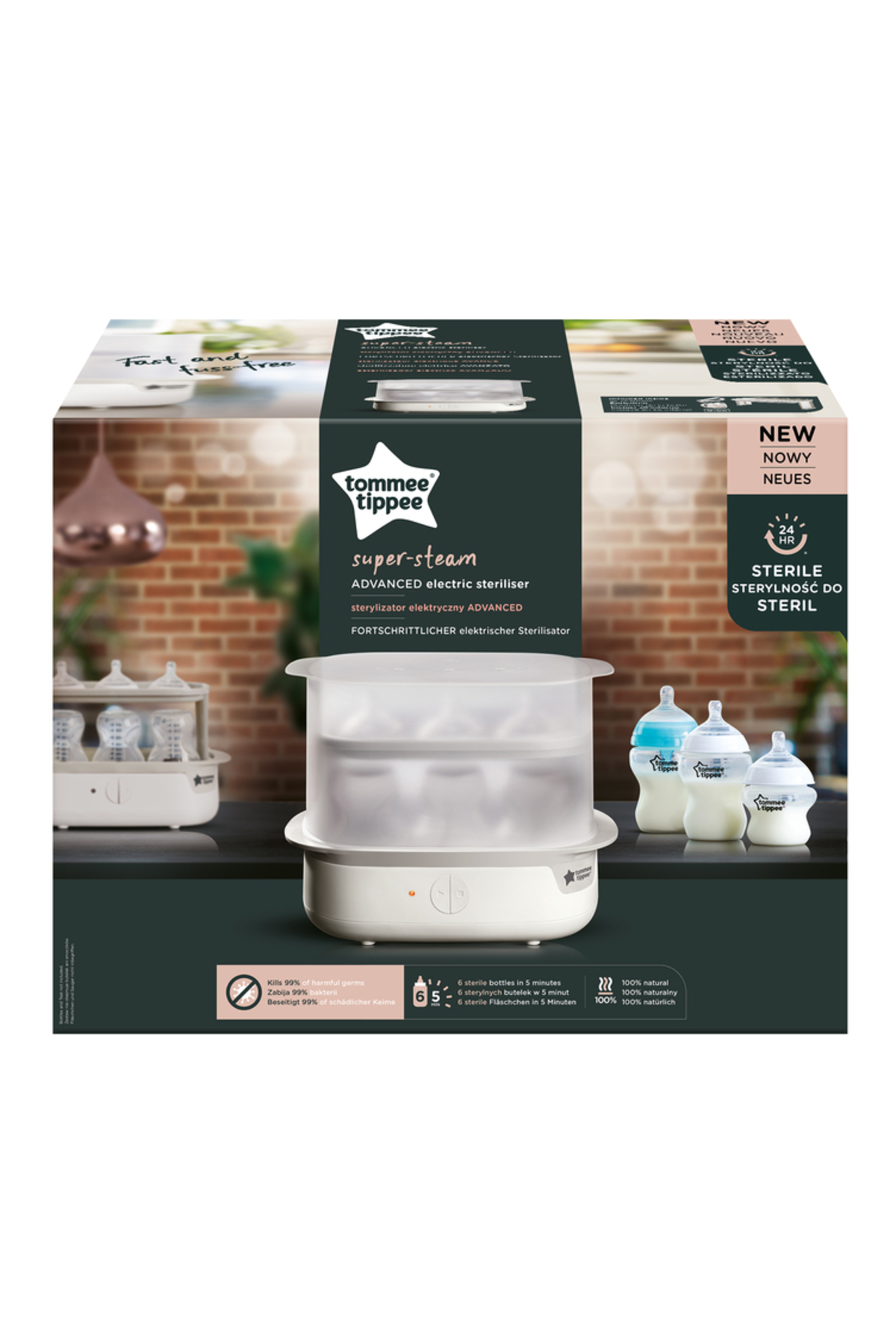 Tommee Tippee Doğaya Yakın Elektrikli Buhar Sterilizatörü fotoğrafı 2 (önizleme)