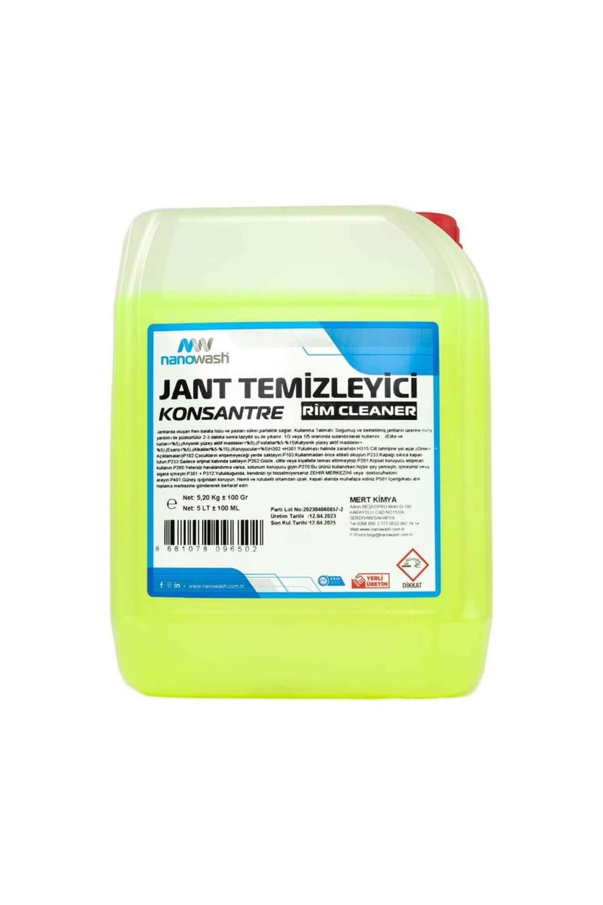 nanowash Jant Temizleyici 5 Lt