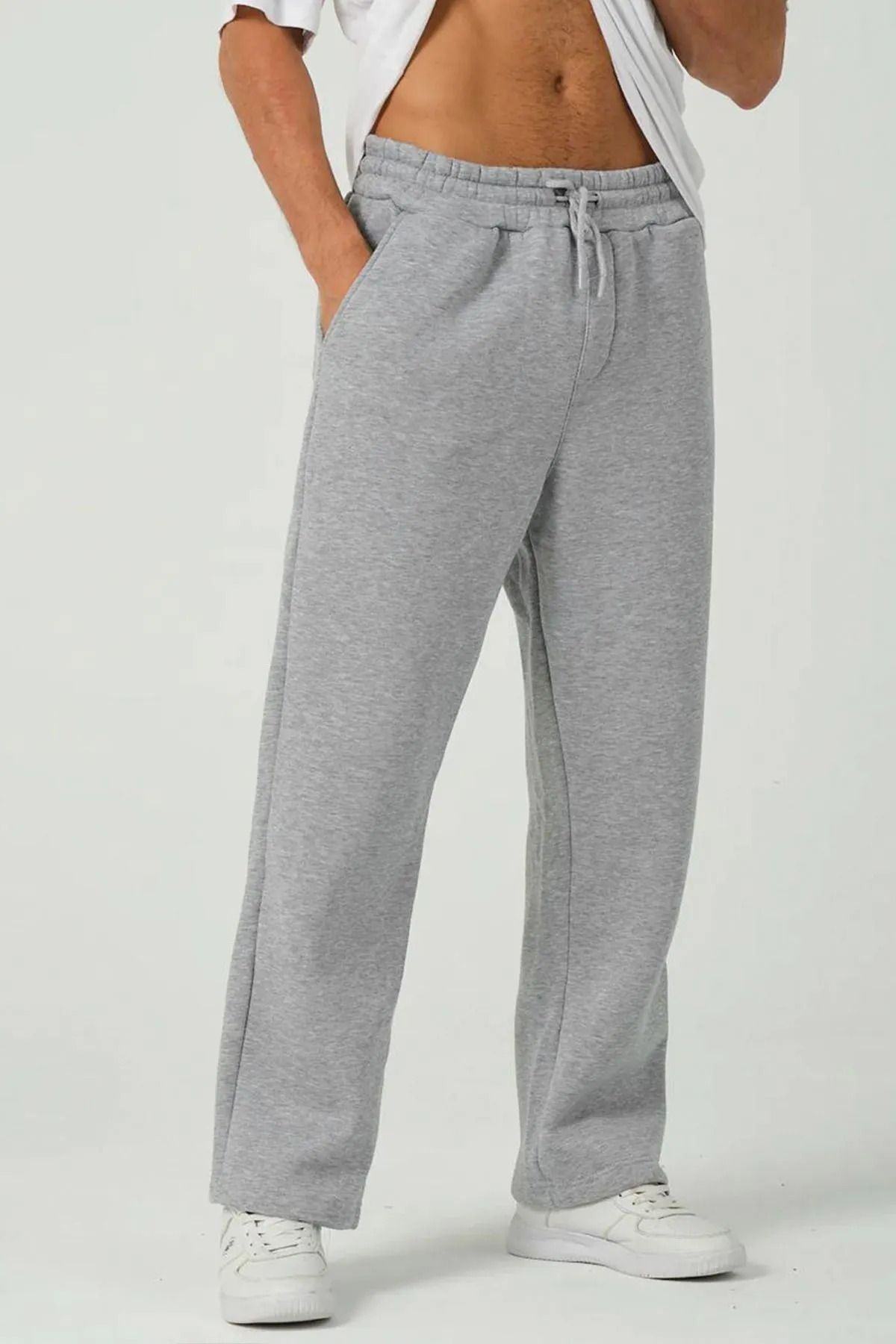 OXVİN-Oversize Fleece Sweatpants Made of 2 Thread - Thick Winter 2