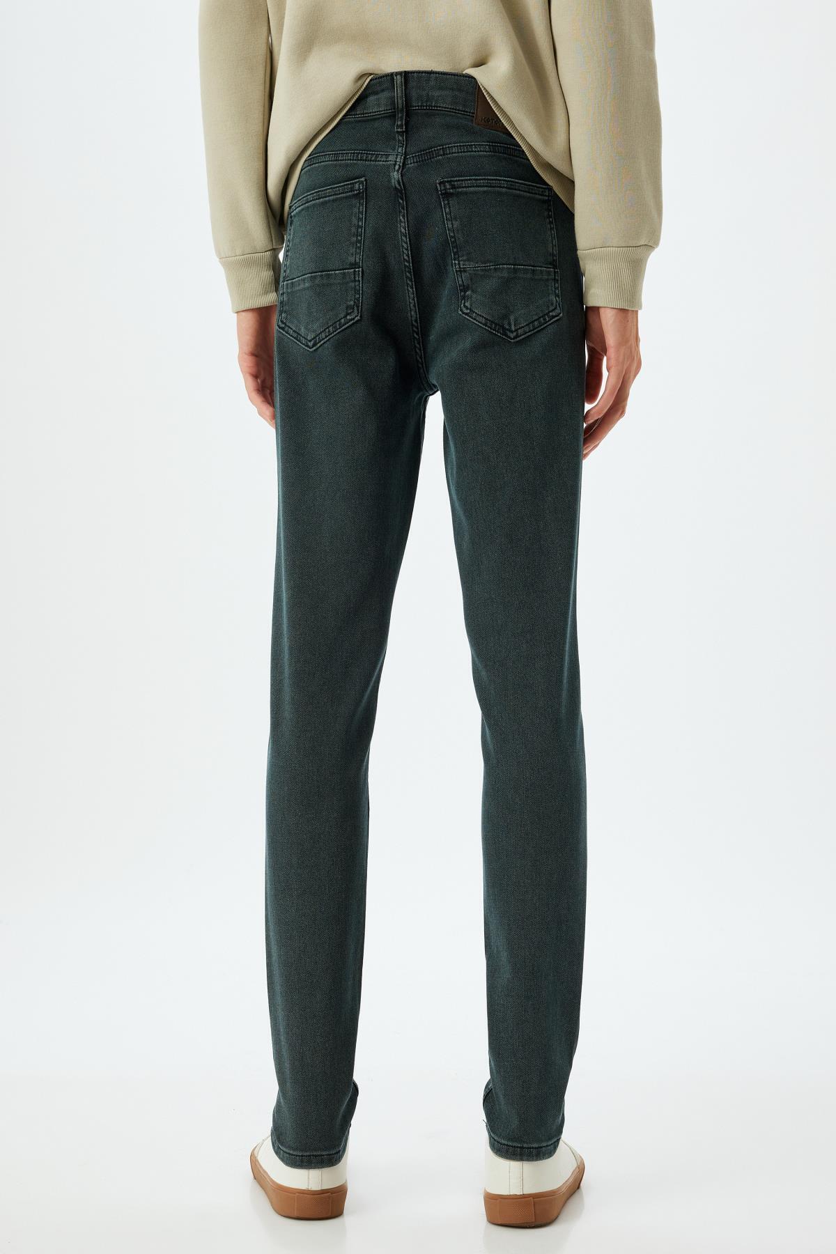 Koton  Petrol Erkek Jeans 5WAM40085ND - Görsel 4
