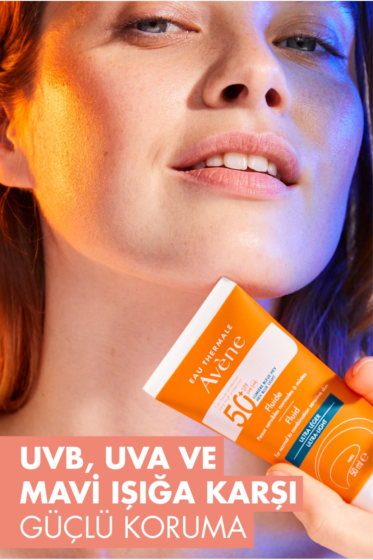Avene-واقي شمسي سائل بعامل حماية من الشمس SPF 50+ عالي الحماية للبشرة العادية أو المختلطة، 50 مل 5