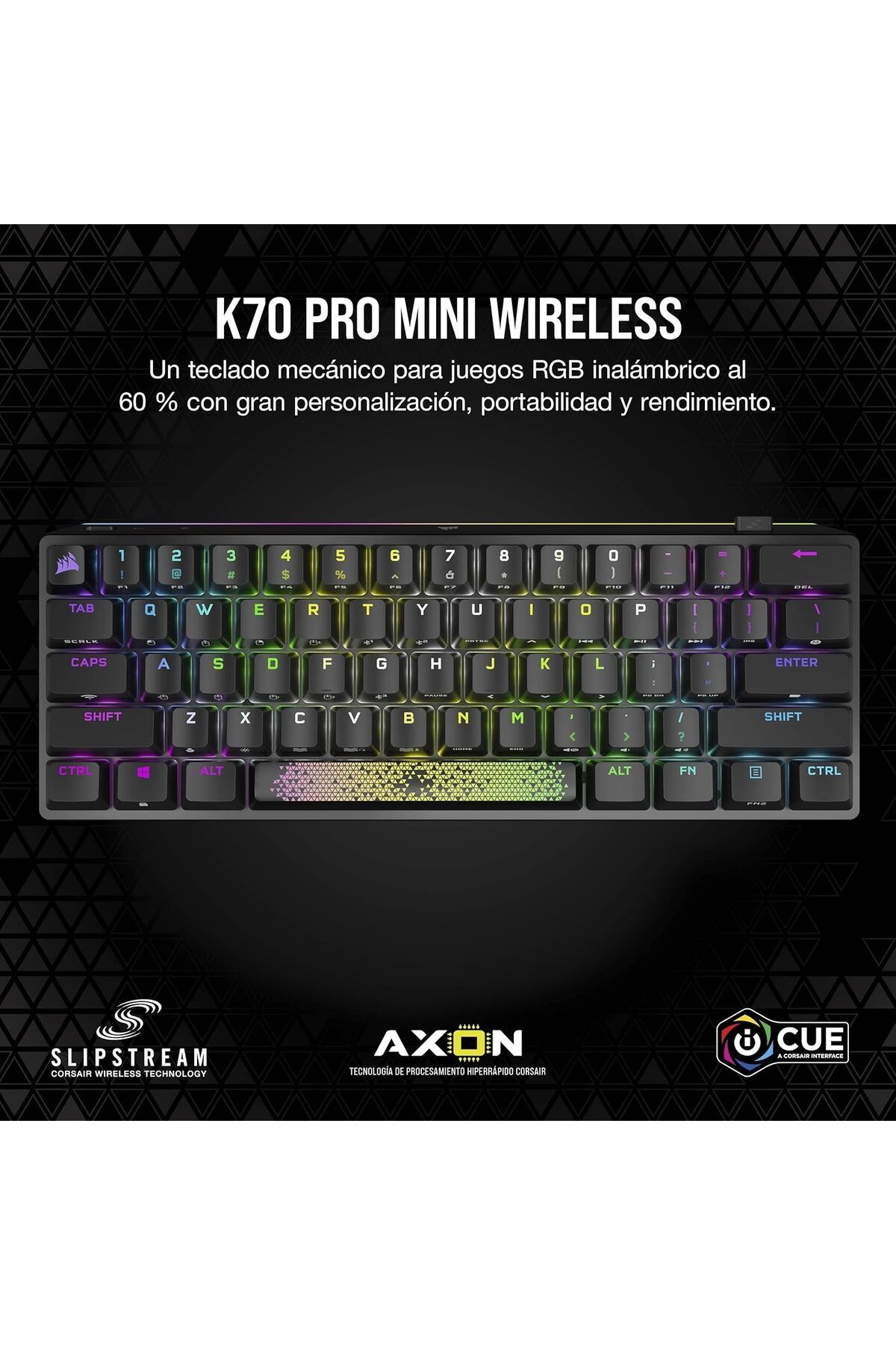 Corsair-K70 Pro Mini Wireless Rgb 60% Mechanical Gaming Keyboard 4