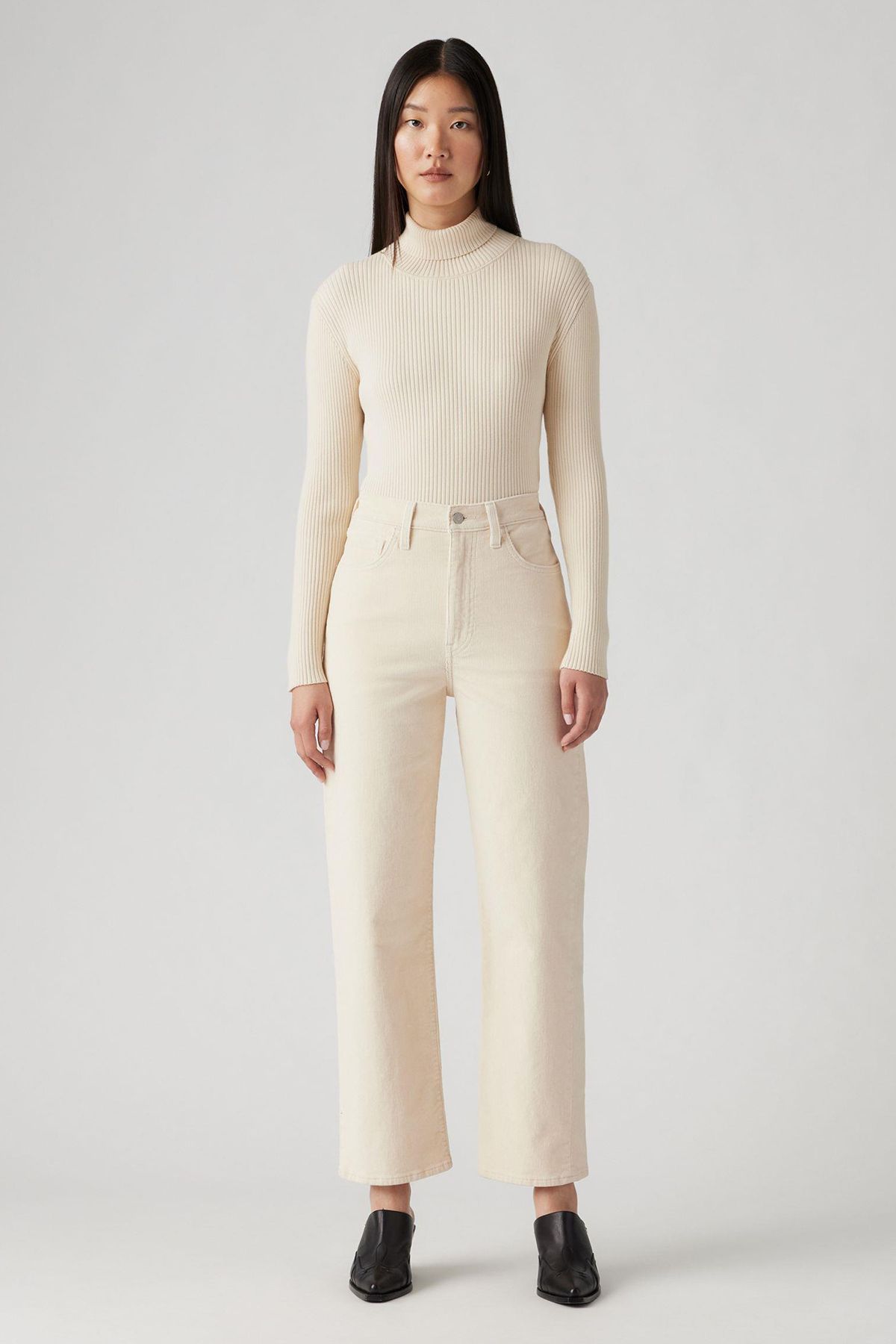 Levi's Ribcage Str Ankle Zip Nd White2527 Kobieta - 31/29