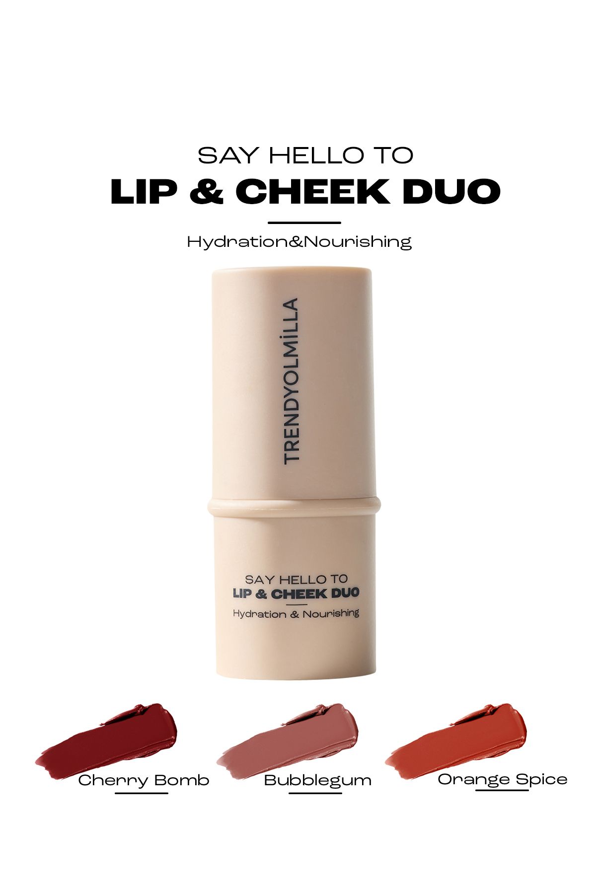 Trendyolmilla Beauty-Mit Jojobaöl – Cherry Bomb Lip und Cheek mit farbigen Lippen und Wangen-Details TKZAW25LK00001 3
