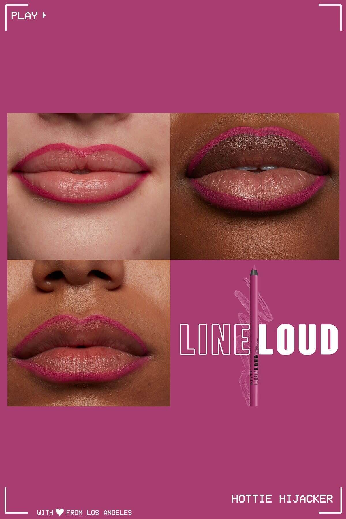 Line Loud Lip Pencil - 09 Hottie Hijacker NYX Professional Makeup