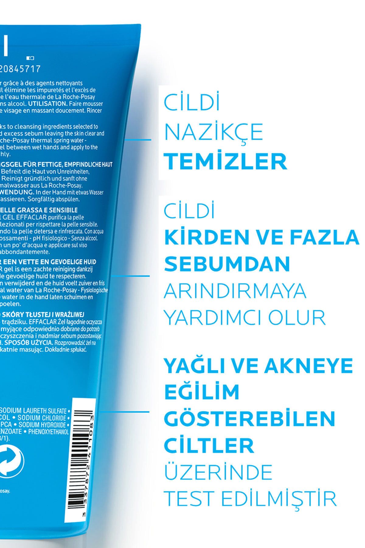 La Roche Posay Yağlı Ciltler İçin Cilt Bakım Seti: Anthelios Yüz Güneş Kremi&Effaclar Yüz Yıkama Jelx2& Termal Sux2-3