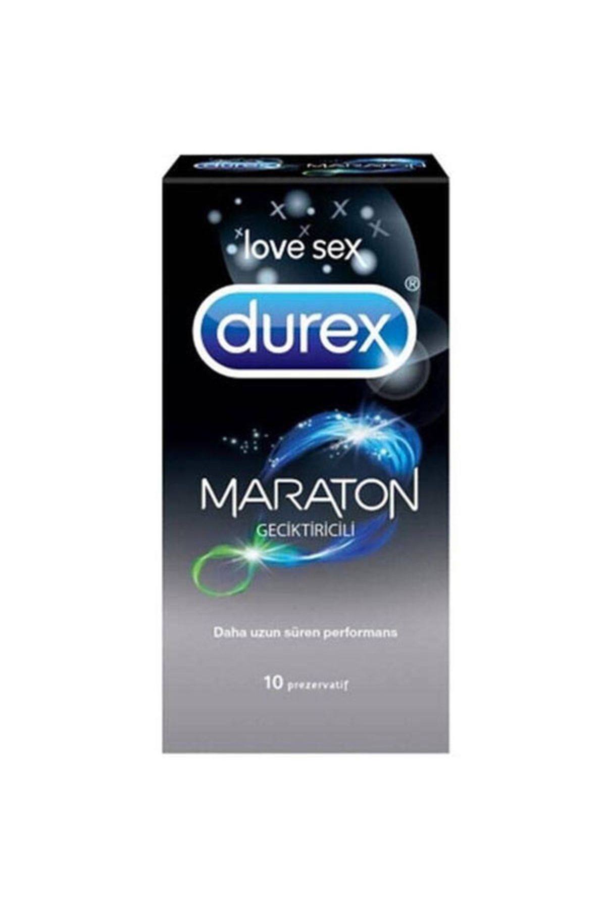 Durex Maraton Geciktiricili 10 Adet Prezervatif + Hediye Diş Beyazlatıcı Köpük