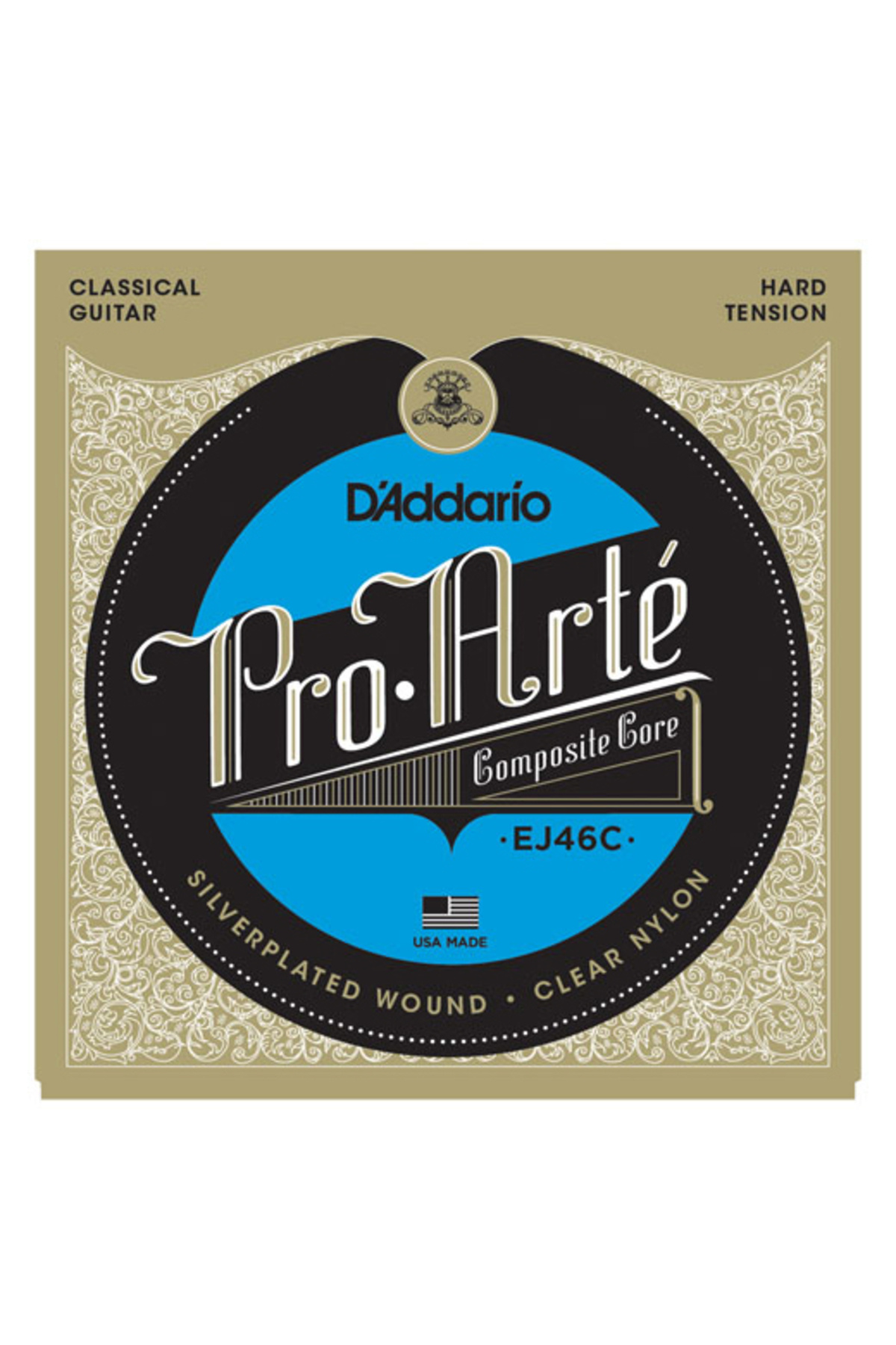 Daddario-EJ46C Classical Guitar String Set, Pro-Arte, Composite Core, S D'Addario EJ46C Pro-Arte Composite 1
