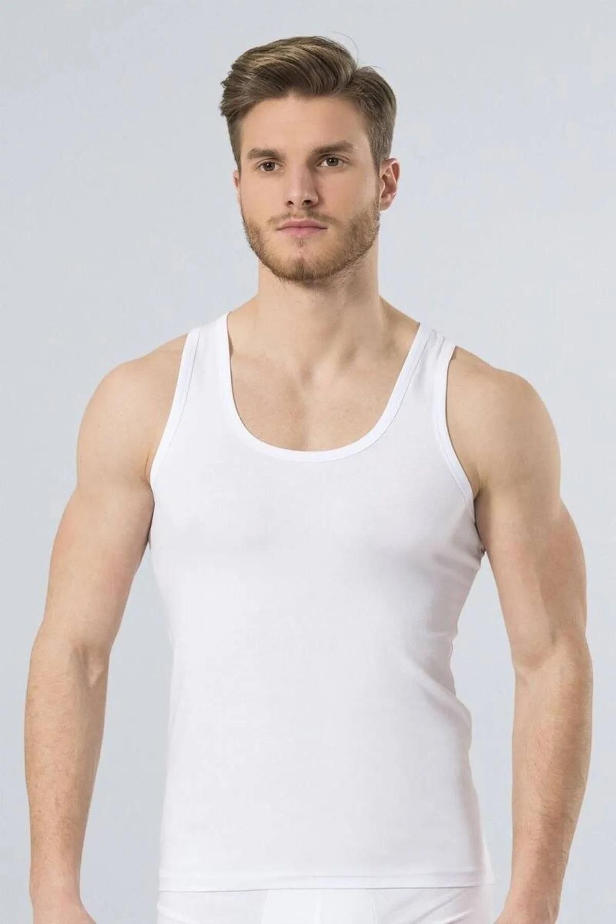 TÜREN-Men's 95% Cotton, 5% Lycra Undershirt 1