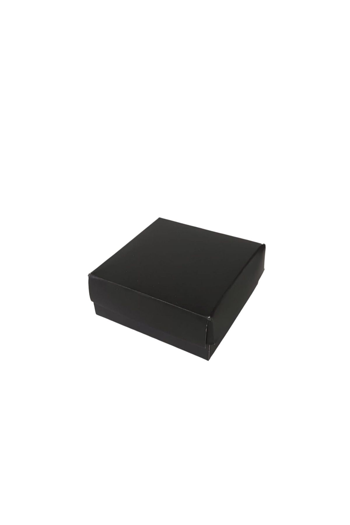 DEKORANLA 25 adet siyah takı kutusu, tam kapaklı, selefonlu ve süngerli, 12x12x3 cm