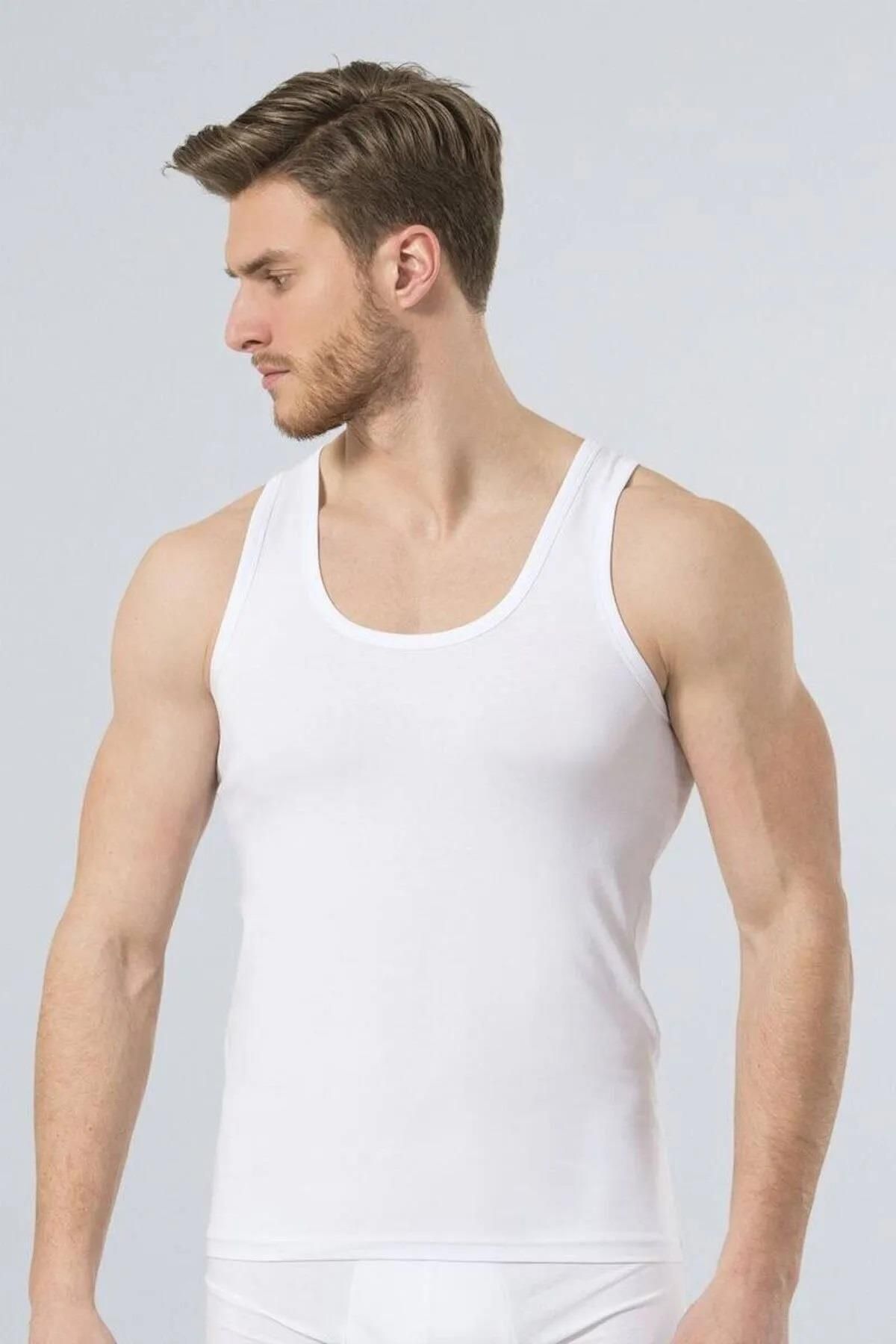 TÜREN-Men's 95% Cotton, 5% Lycra Undershirt 2