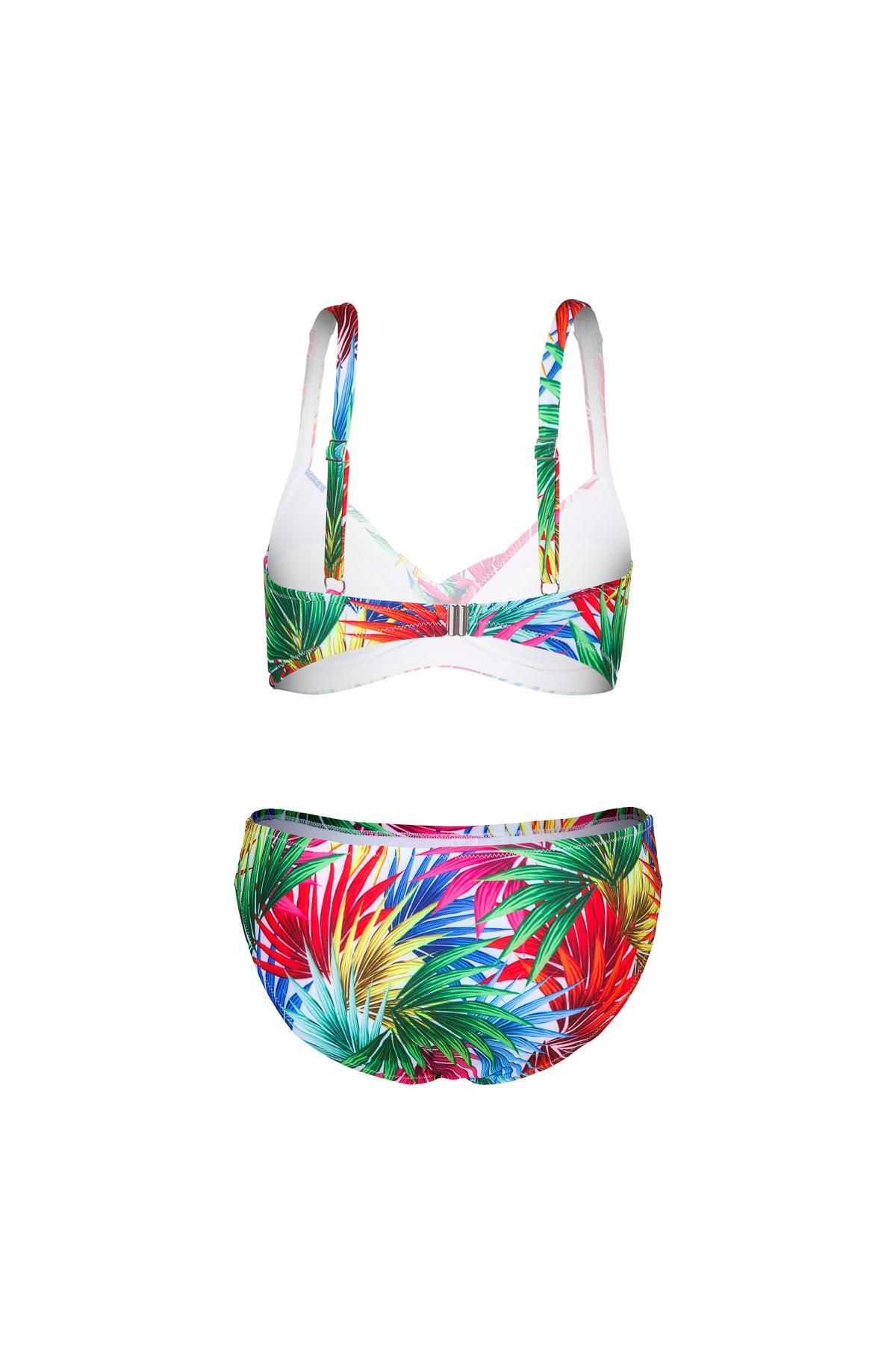 Kom-Mixprint Lined Bikini - Removable Push Up 2