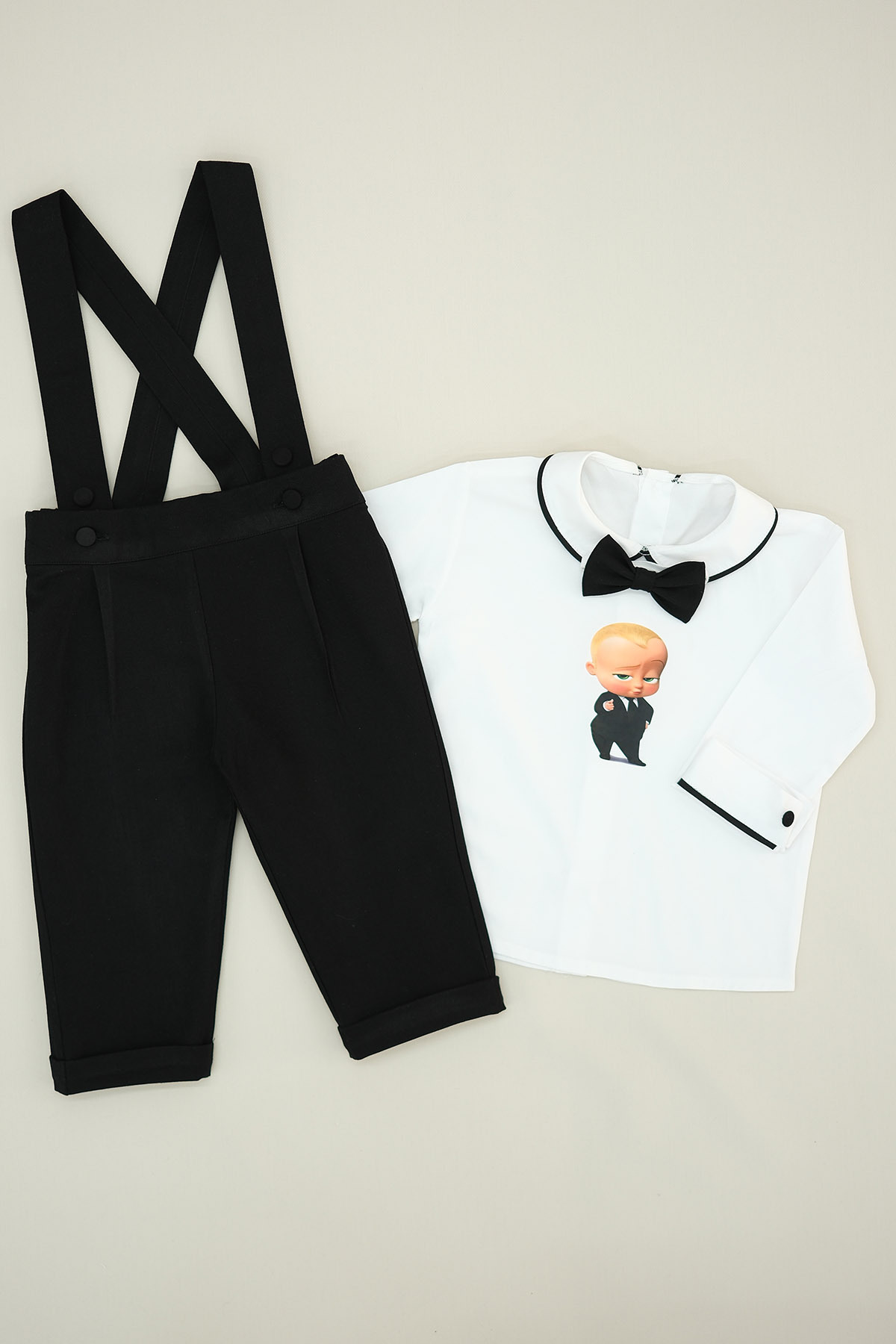 annerüyası PATRON BEBEK BASKILI SALOPET TAKIM fotoğrafı 5 (önizleme)