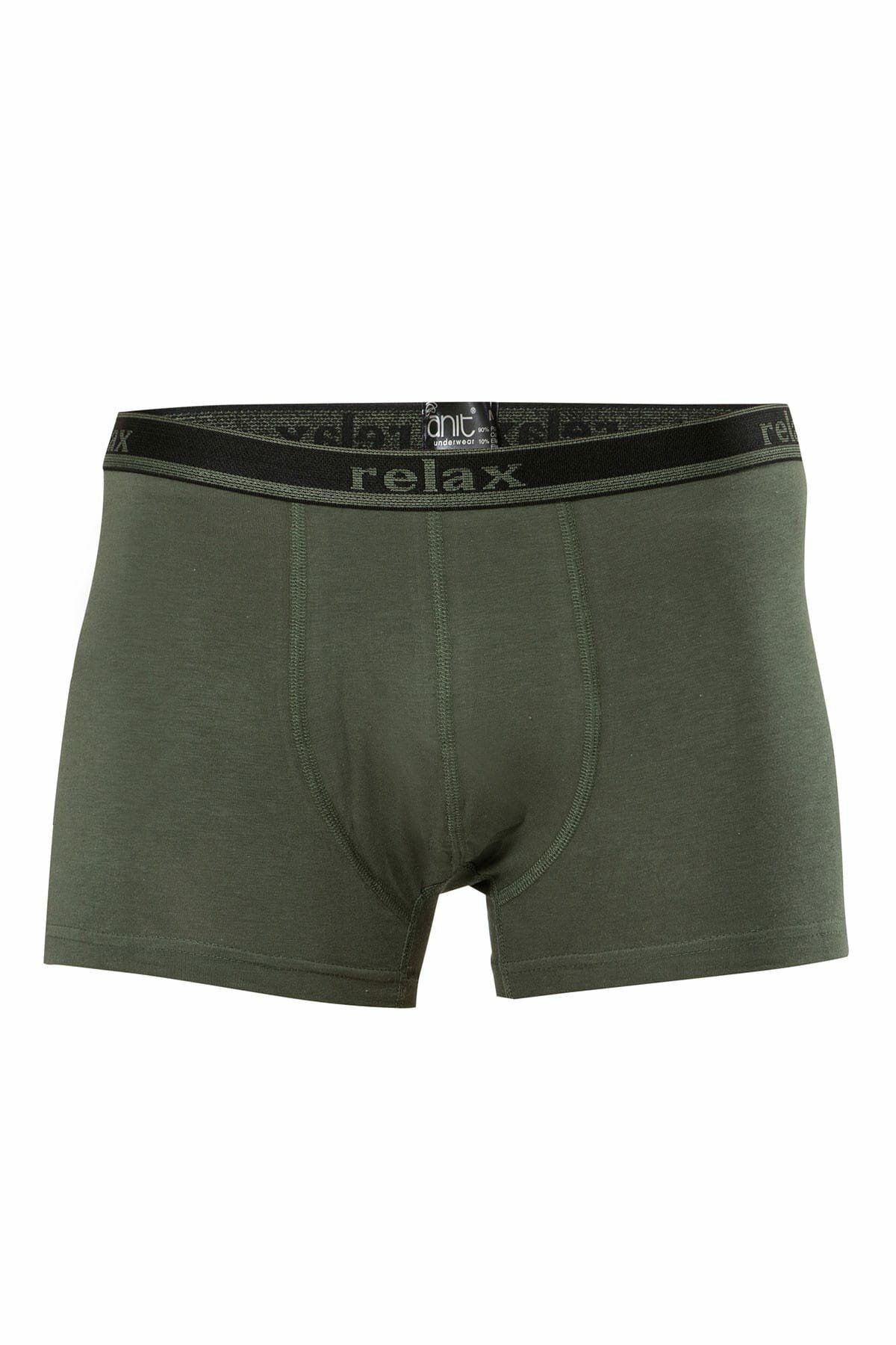 Anıt-1268 Khaki 3 kusy Relax Cotton Flexibilné pánske boxerky 1