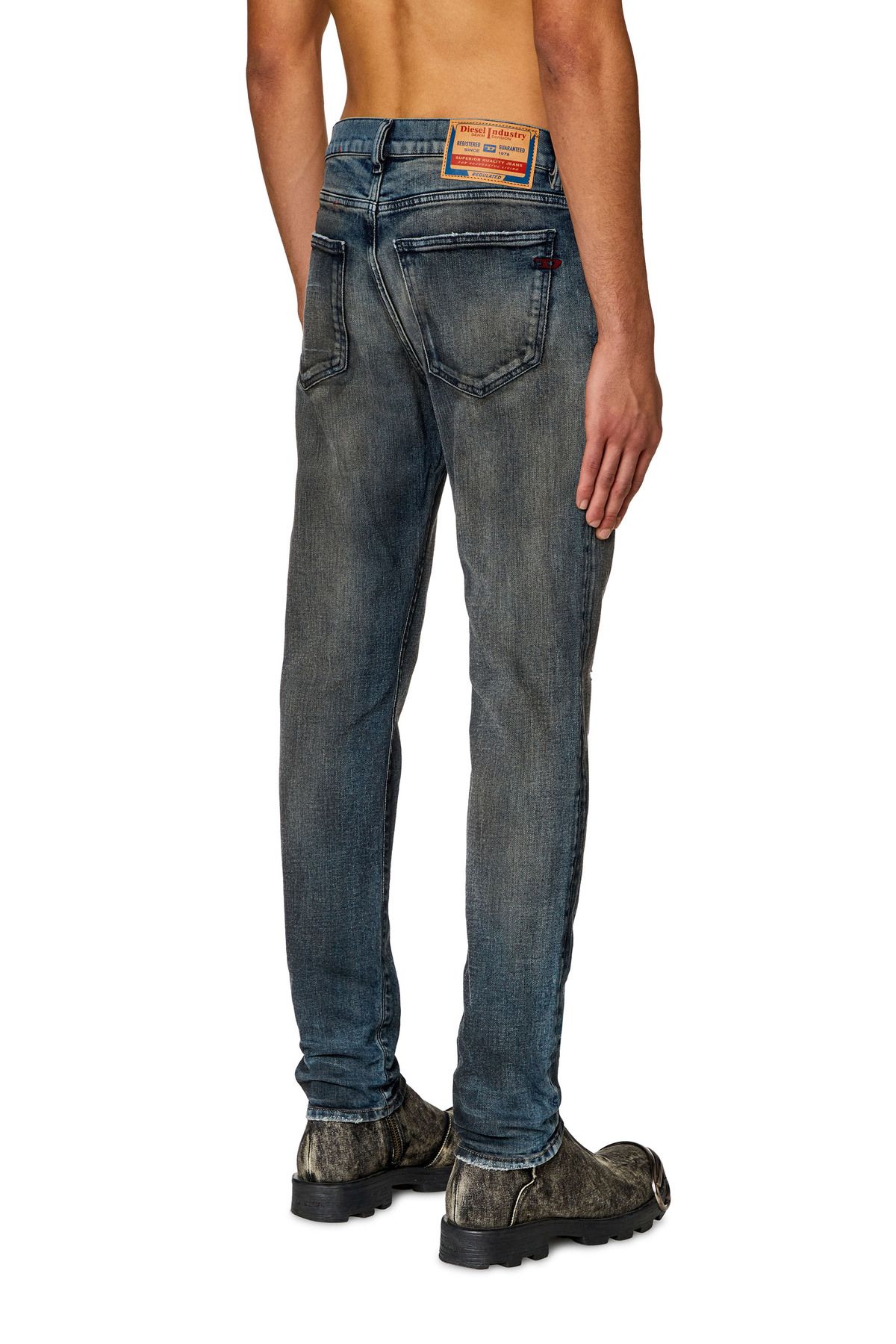 شلوار جین آبی مردانه Slim Fit Blue Jean 2019 D Trukt Diesel