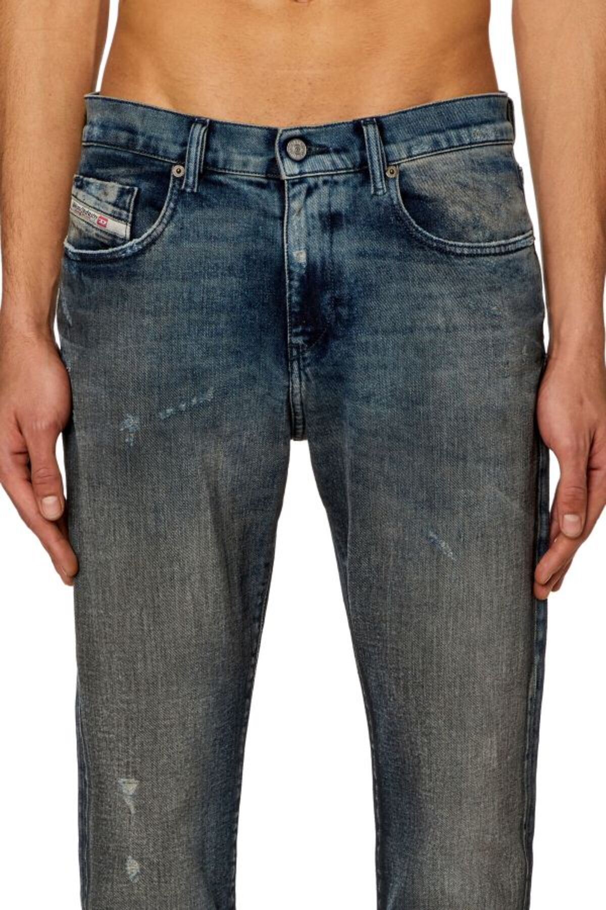 شلوار جین آبی مردانه Slim Fit Blue Jean 2019 D Trukt Diesel