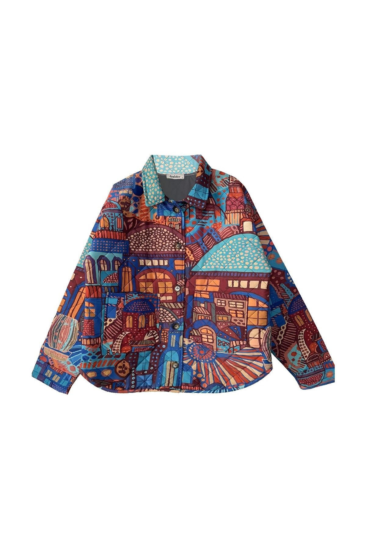 Bolder-City Lights Print Padded Jacket 1