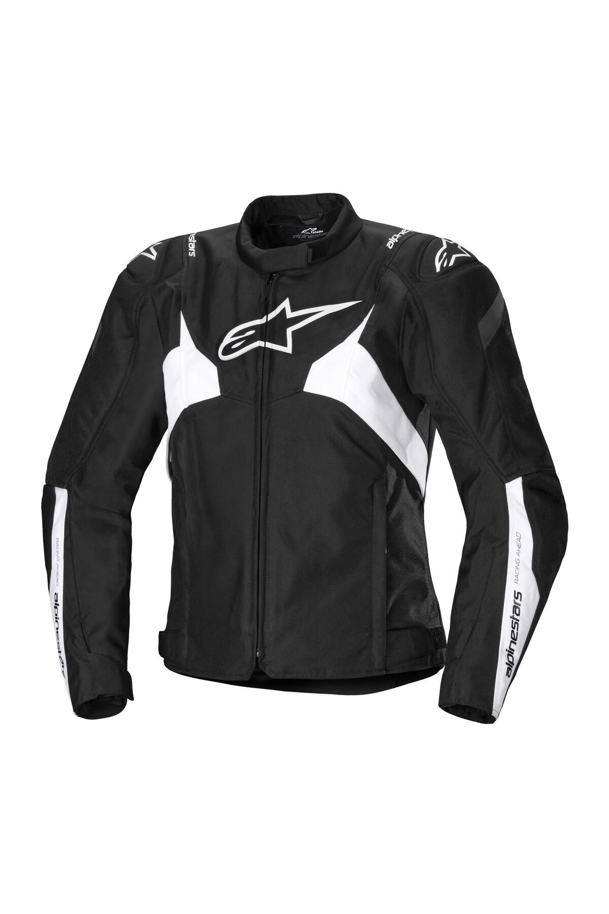 Alpinestars Stella T-JAWS V4 WP Korumalı Kadın Motosiklet Montu Siyah / Beyaz