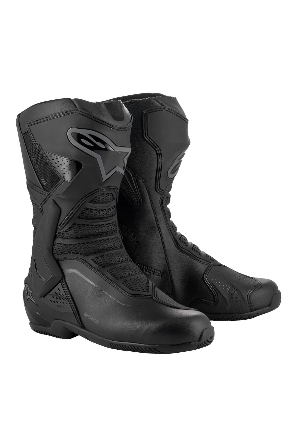 Alpinestars SMX-6 V3 Goretex Korumalı Motosiklet Botu Siyah / Koyu Gri