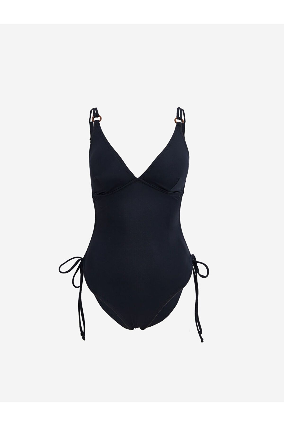 LC Waikiki Yeni Sezon UV Korumali V Yaka Parlak Gorunumlu Askili Kadin Mayo - S49988Z8