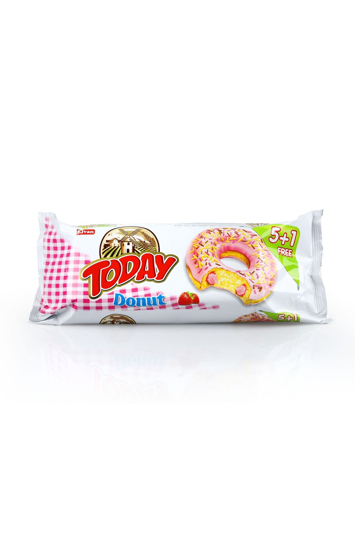 Elvan Today Donut Çilekli Kek Multipack Paket 35 Gram 6 Adet (1 Paket)