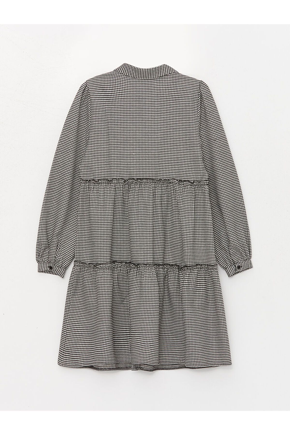LC Waikiki-Long Sleeve Patterned Maternity Shirt Dress 7