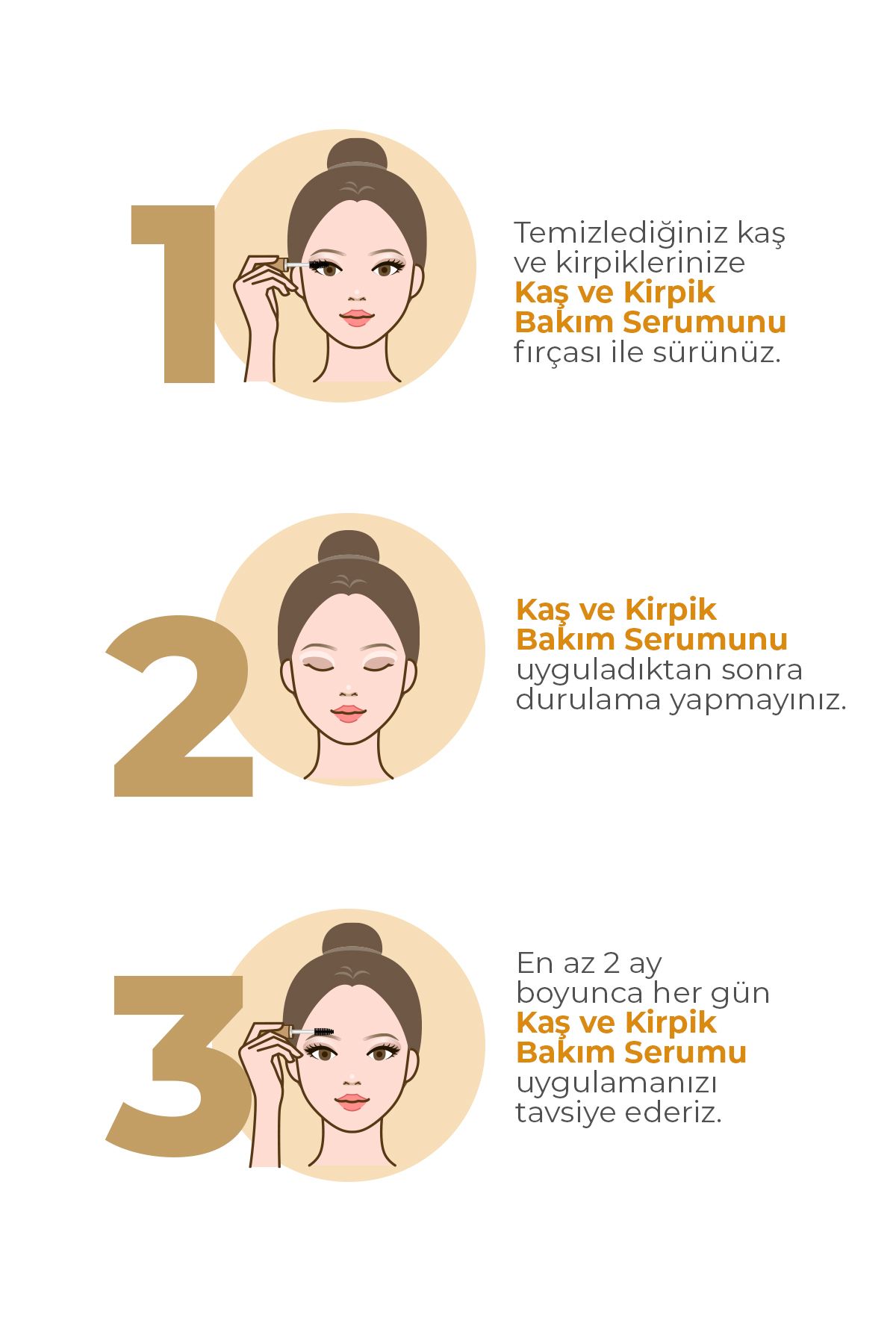 Roox Beauty-Keratin Peptide Hyaluronic - 7 Different Oily Eyebrow Eyelash Serum with Acid Ceramide and Vitamin E 4