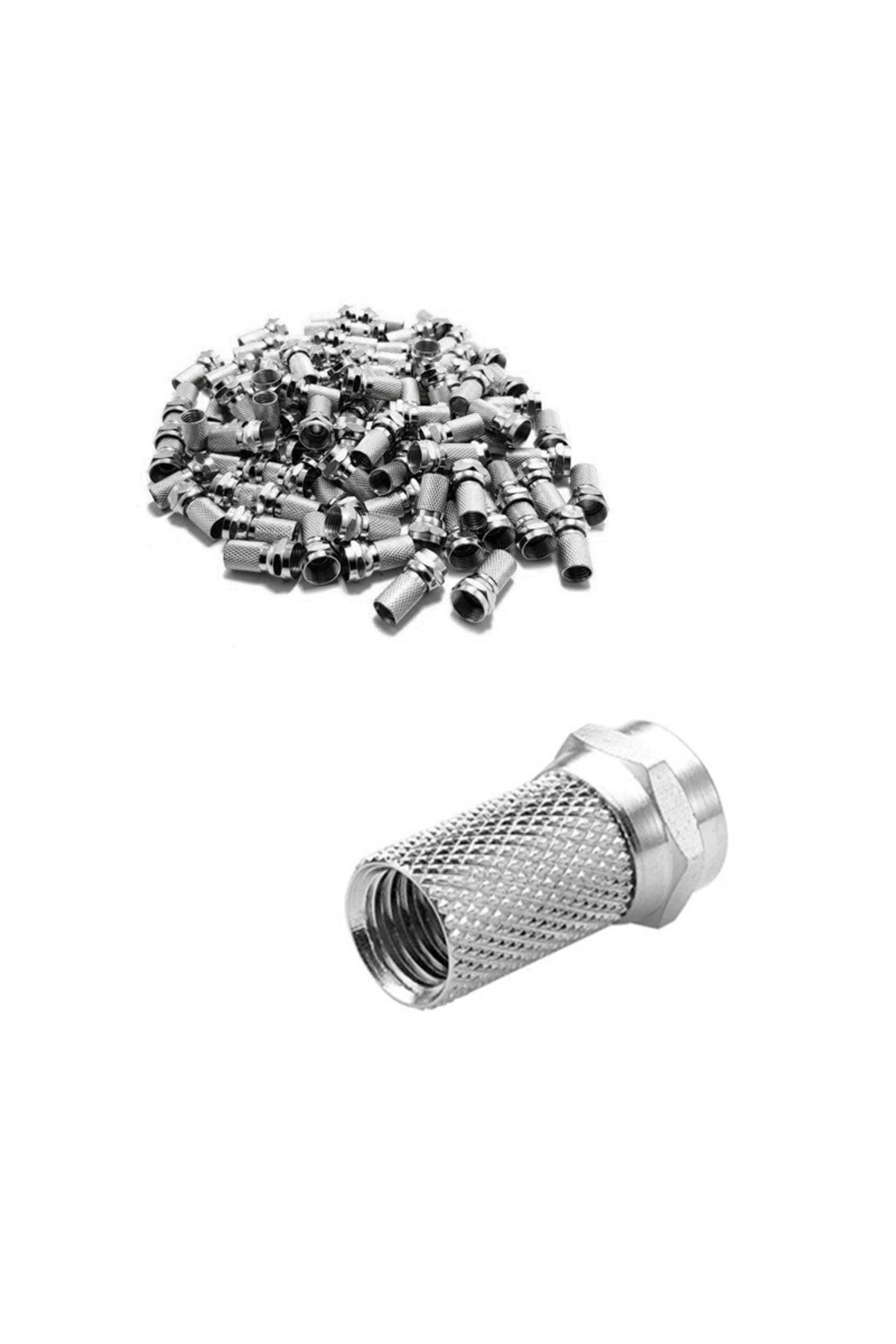Go İthalat F KONNEKTÖR RG6/U6 GENİŞ 100LÜ PAKET (4401)