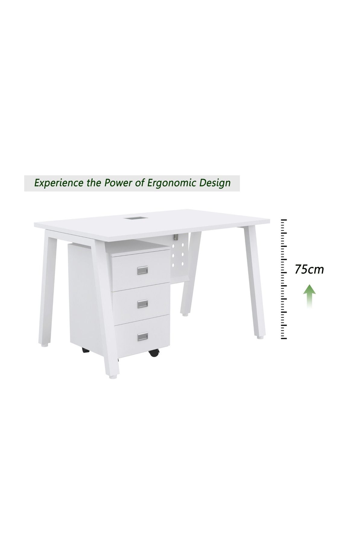 Mahmayi-Bentuk 139-18 White Modern Workstation 4