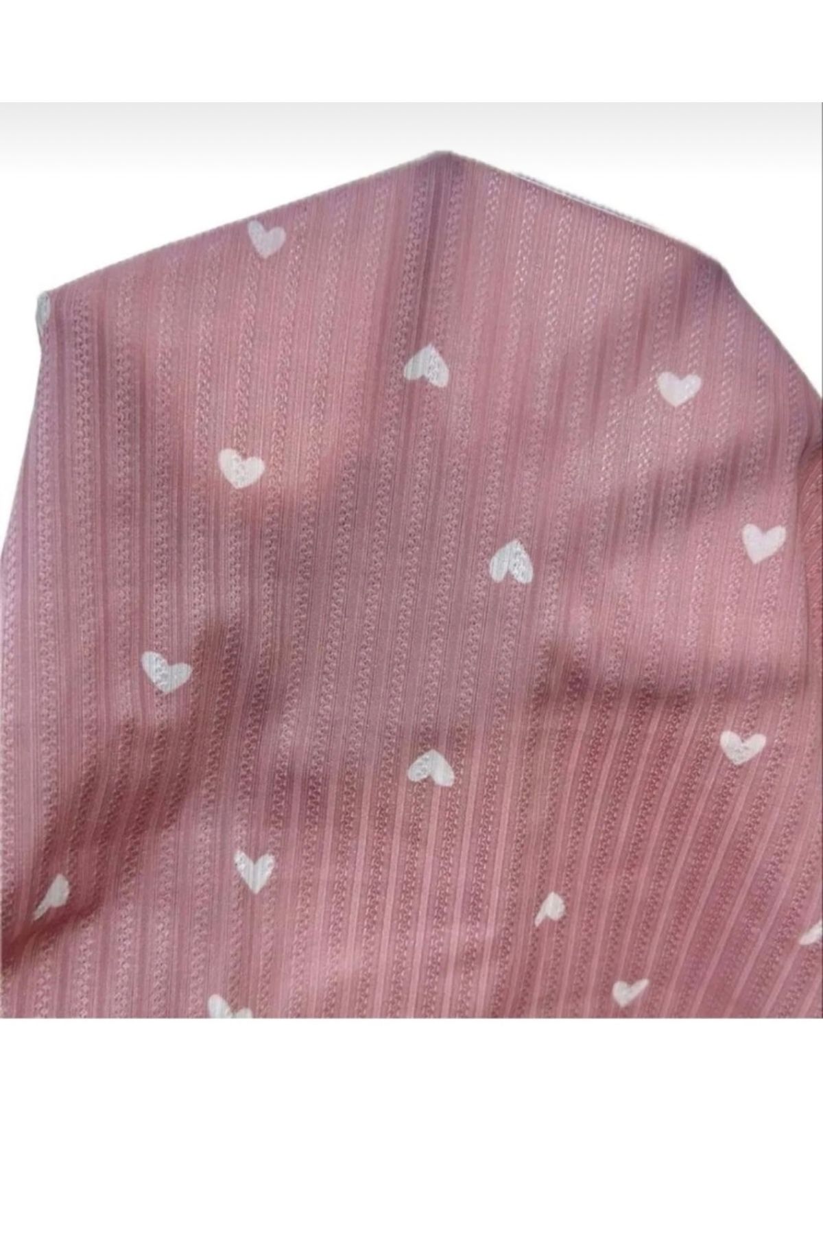 VNK COLLECTİON-Pink and White Heart Bow Lycra Shorts Set Homewear 2