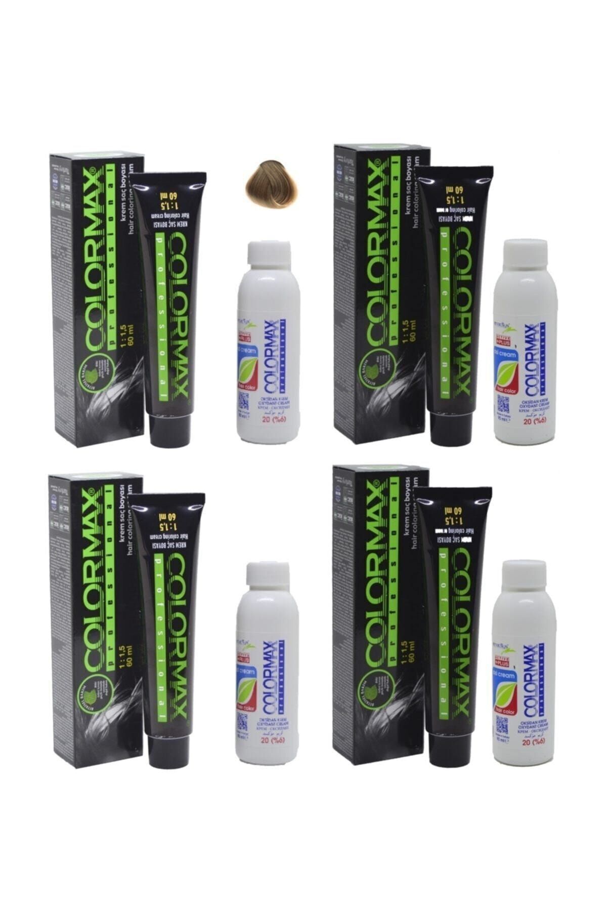 Colormax 8.0 Yoğun Açık Kumral Oksidan Krem 90ml 4'lü