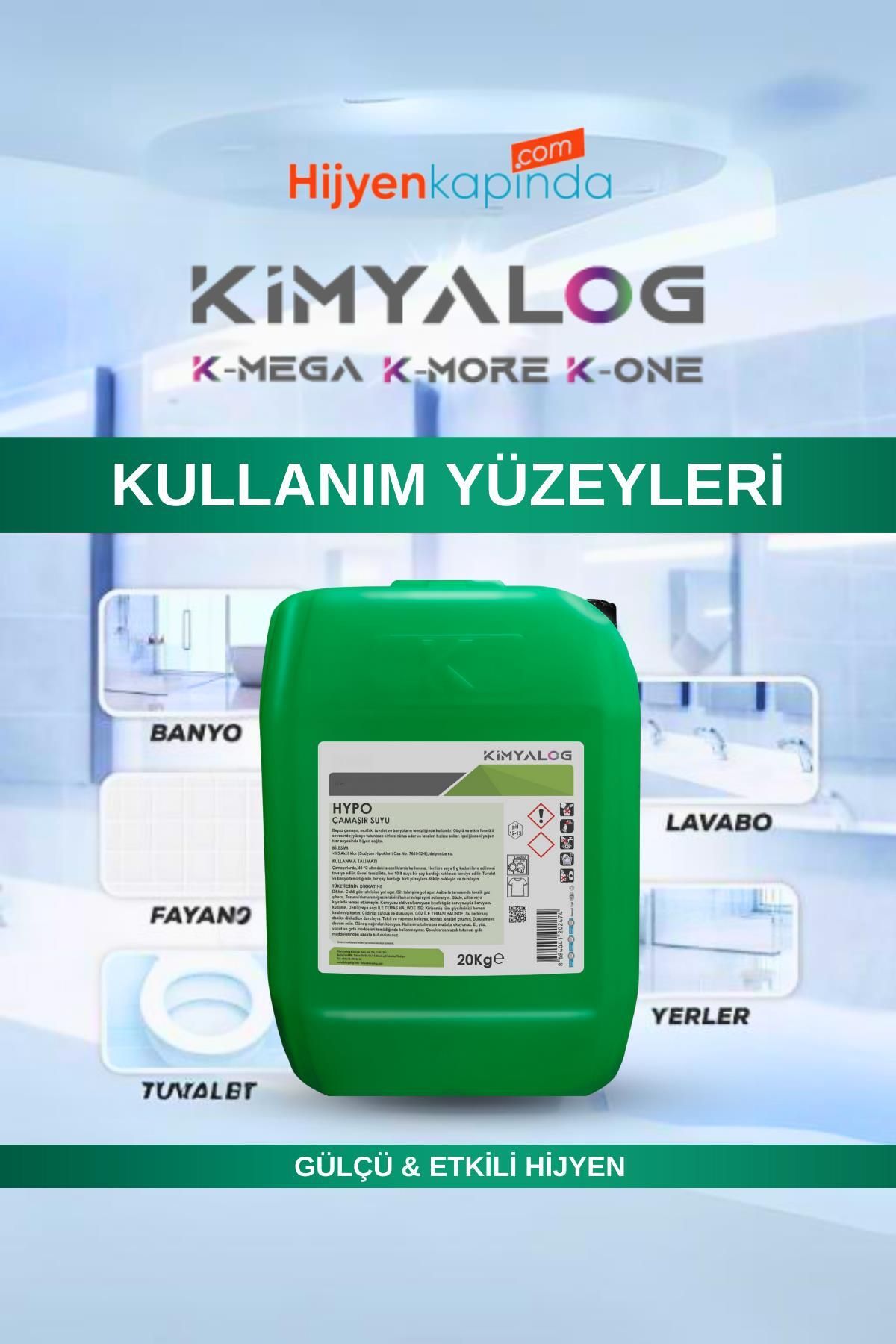 Kimyalog K-More Hypo Çamaşır Suyu 20 Kg