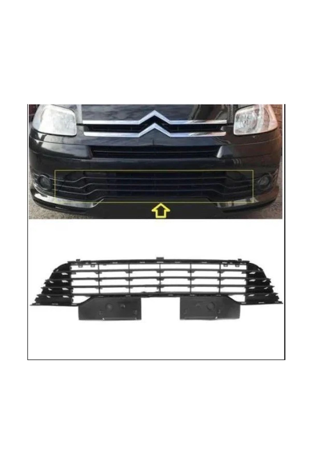 ORJİNALL Citroen C4 Ön Tampon Alt Izgarası 2004-2008 Arası 7414JP 7414.JP