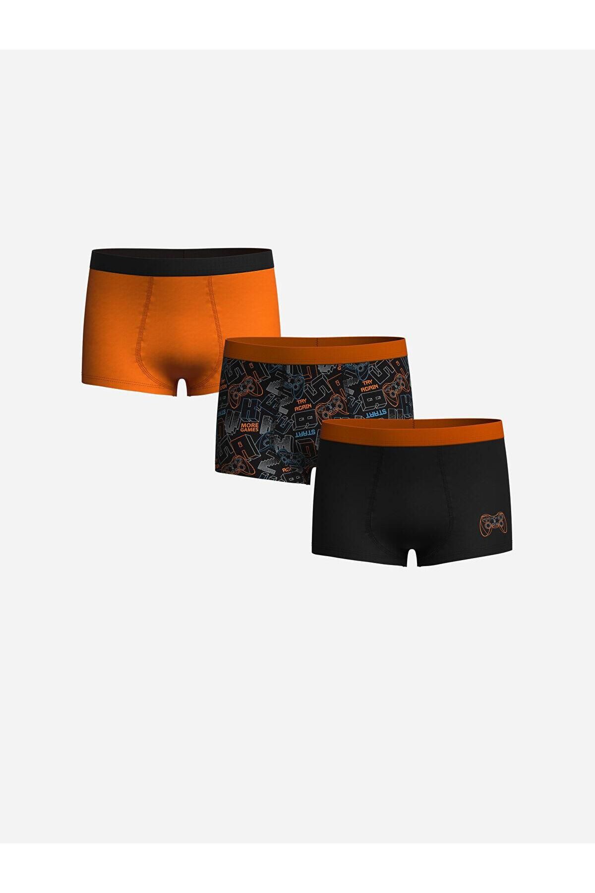 LC Waikiki-Lcw Kids Printed Boys' Boxers 3-Piece 1