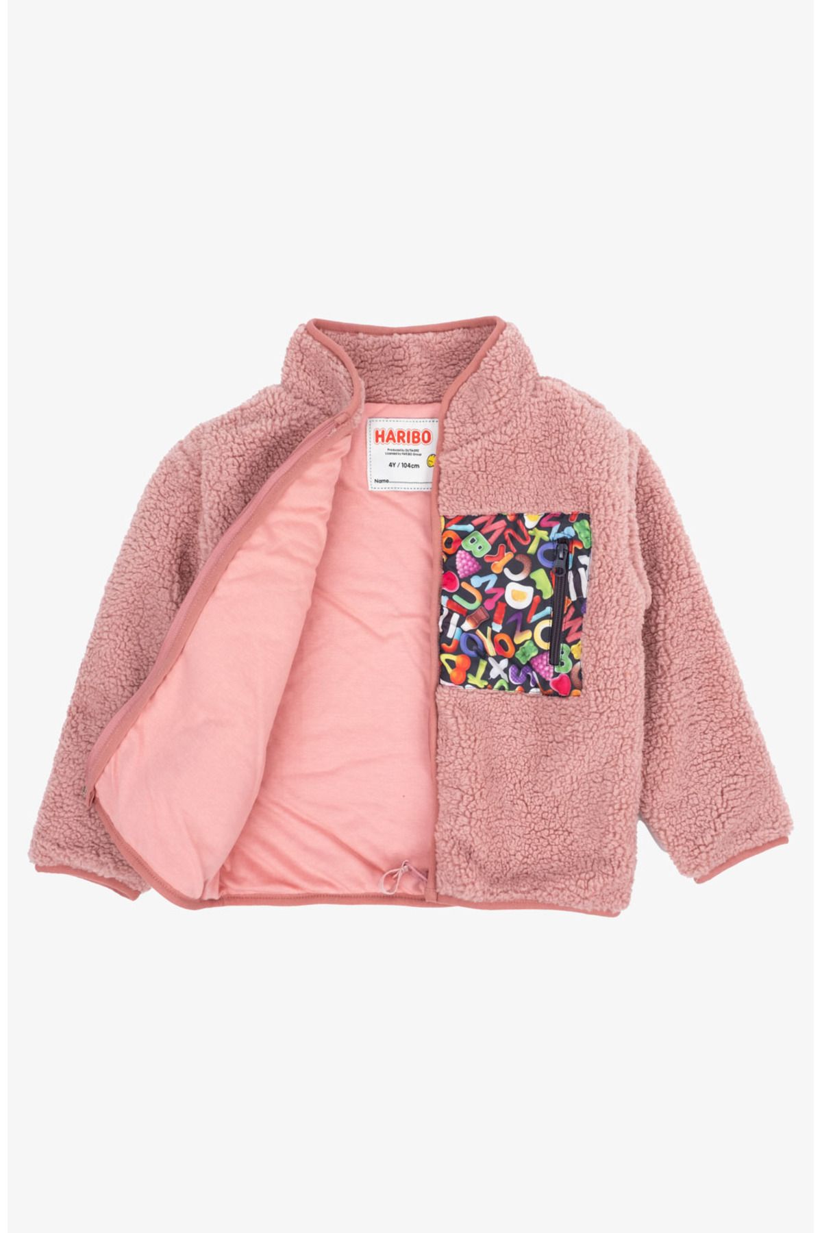 Haribo-Hari̇bo Fullzip Children's Fleece - Hrbtxt416 Salmon 2