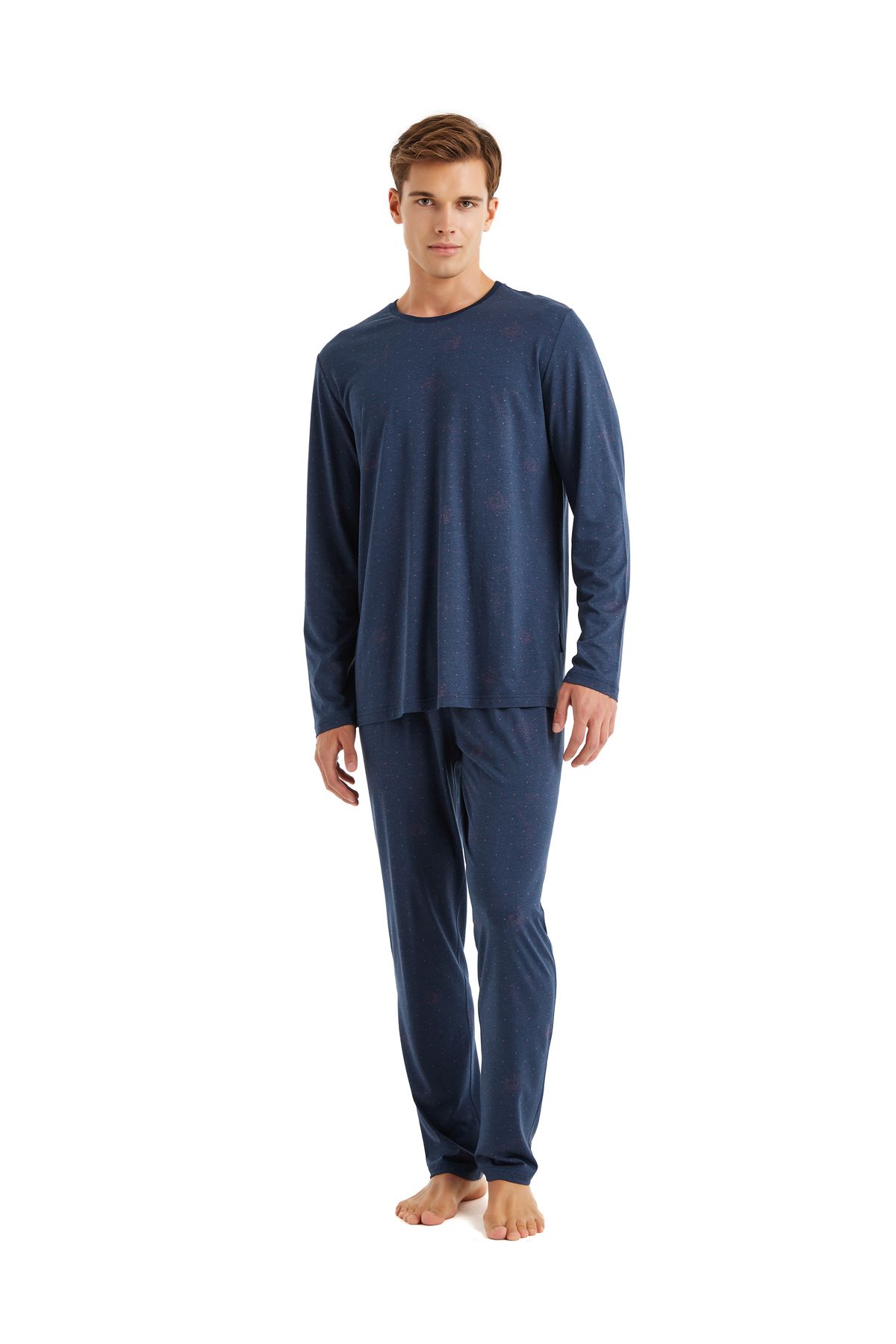 Blackspade-Modal Cotton Long Sleeve Men's Pjamas Suit 1