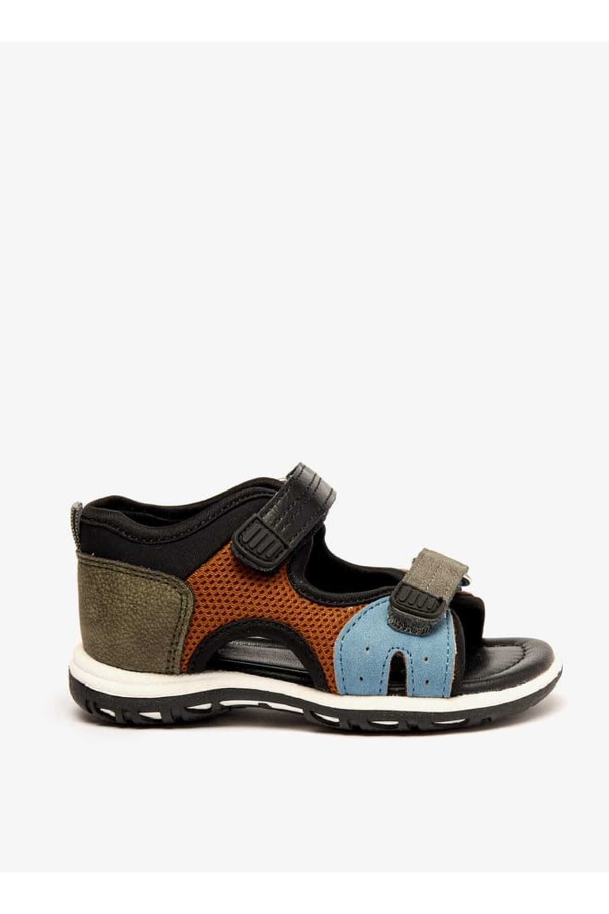 Barefeet-Panelled Sandals with Hook and Loop Closure 3