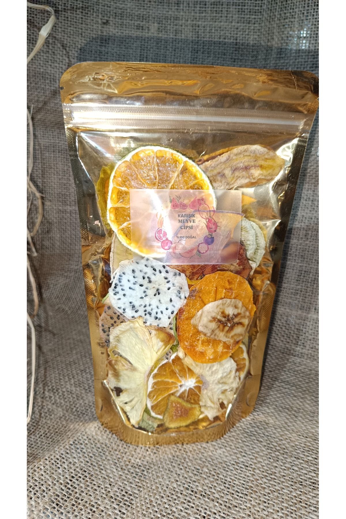 Tades-Mixed Fruit Chips 80 Grams. (Pananas, Juddle, Pearl, Hennet Honig, Banana, Latch, Orange, Apple, Kivi) 3